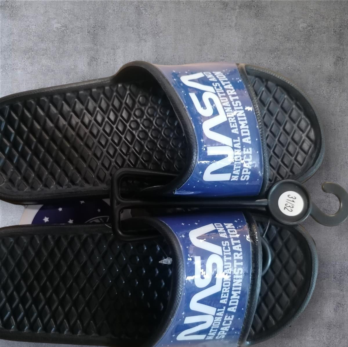 NASA Badeschuhe / Badeschlappen "NASA" mit Logoschriftzug Badeschuh