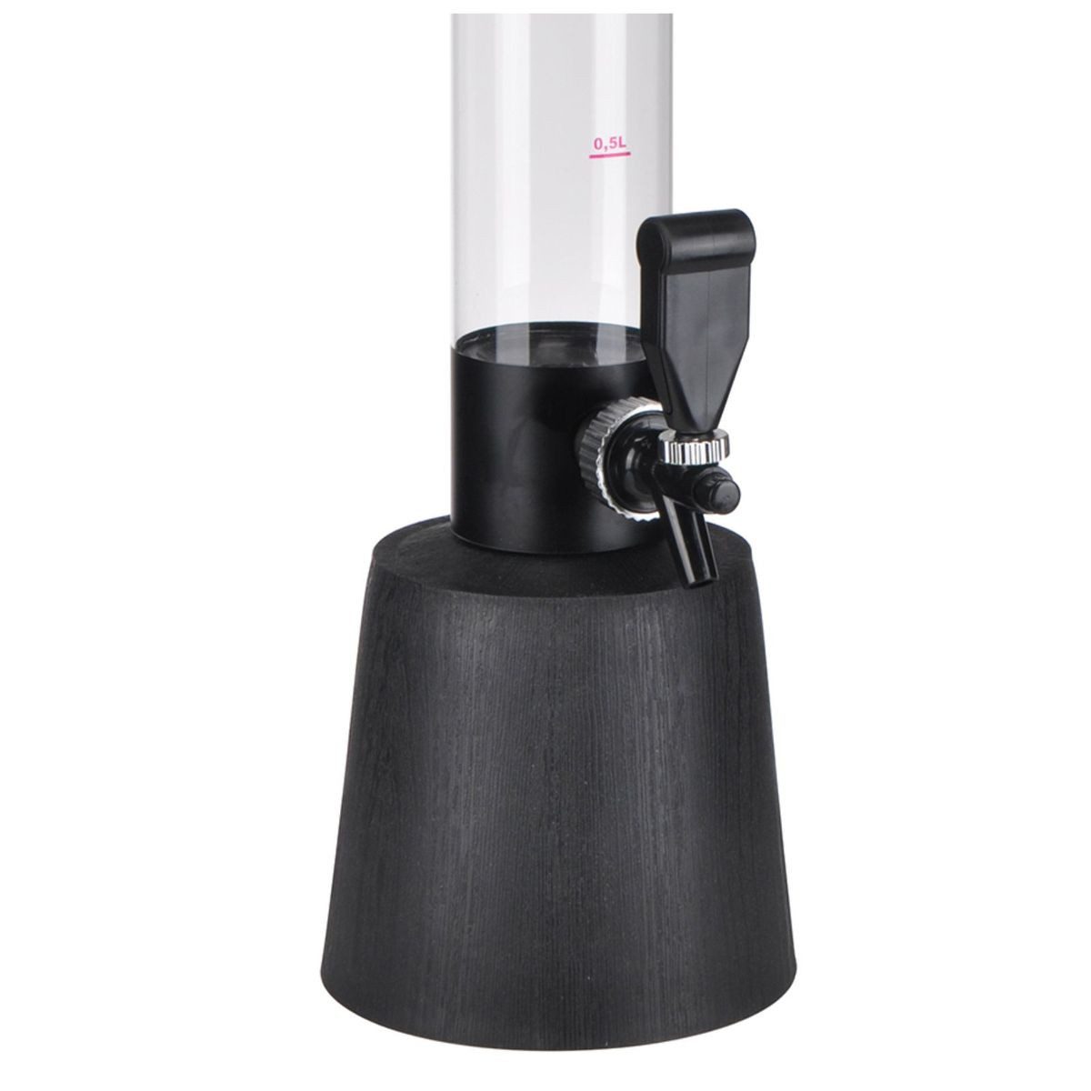 Haushalt International Getränkespender Getränke- & Biersäule 3 Liter für Bier, Wein, Softdrinks mit Zapfhahn, inkl. Geschenkkarton