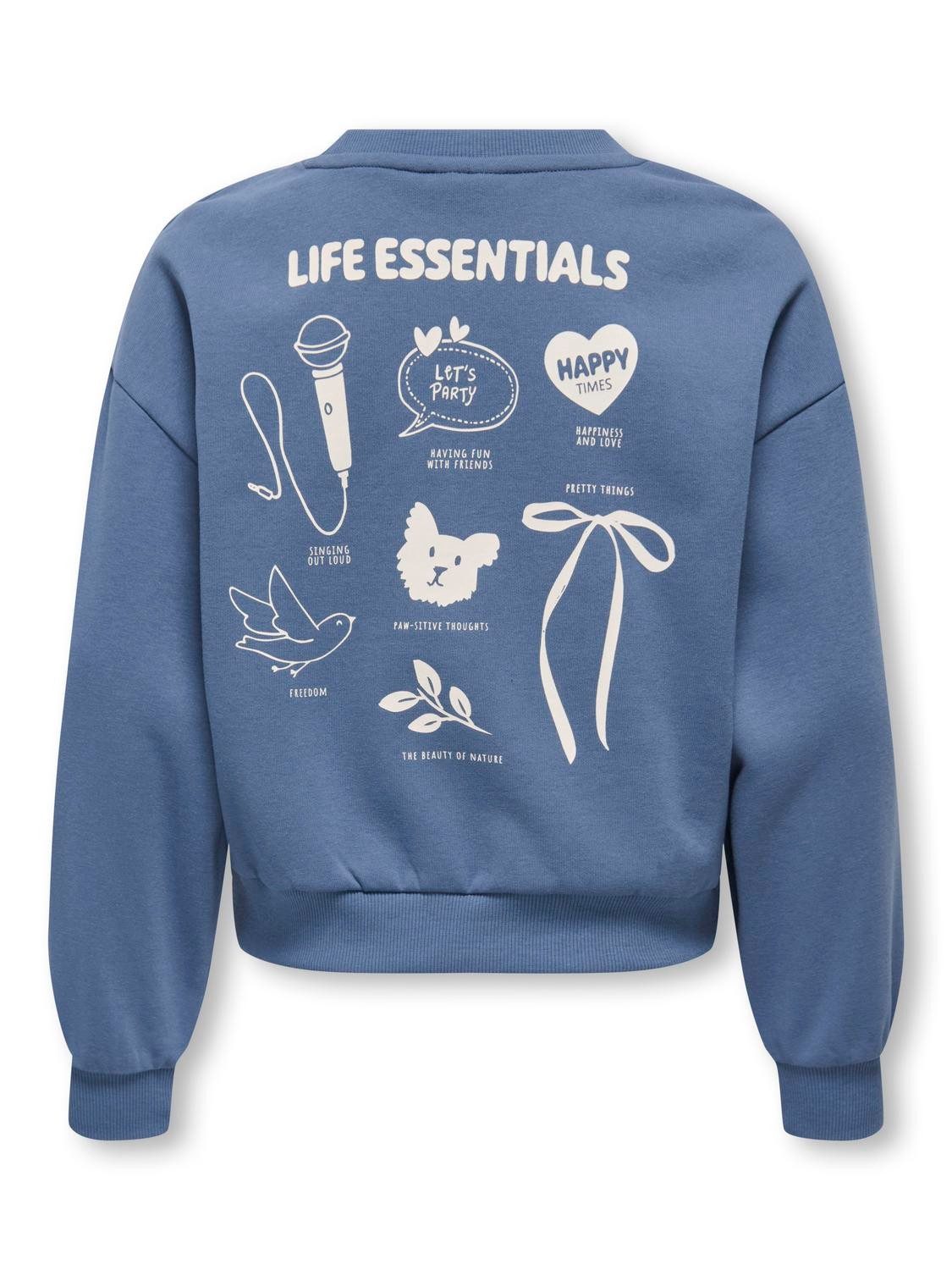 KIDS ONLY Sweatshirt Kogsabina School L/S O-Neck Printed Swt – Bild 4 von 4