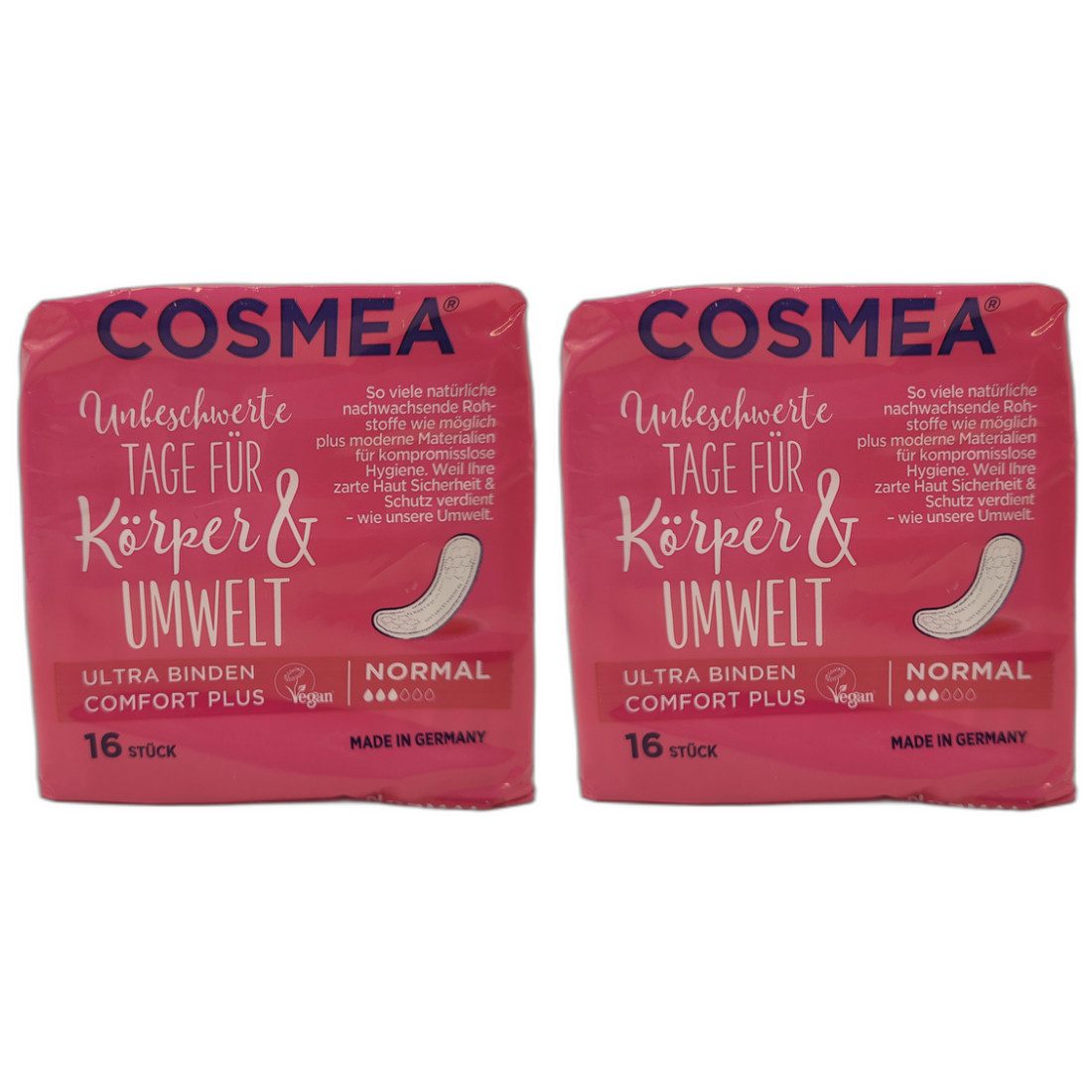 COSMEA Slip-Einlage 2 x Cosmea Ultra Binden Normal 16er