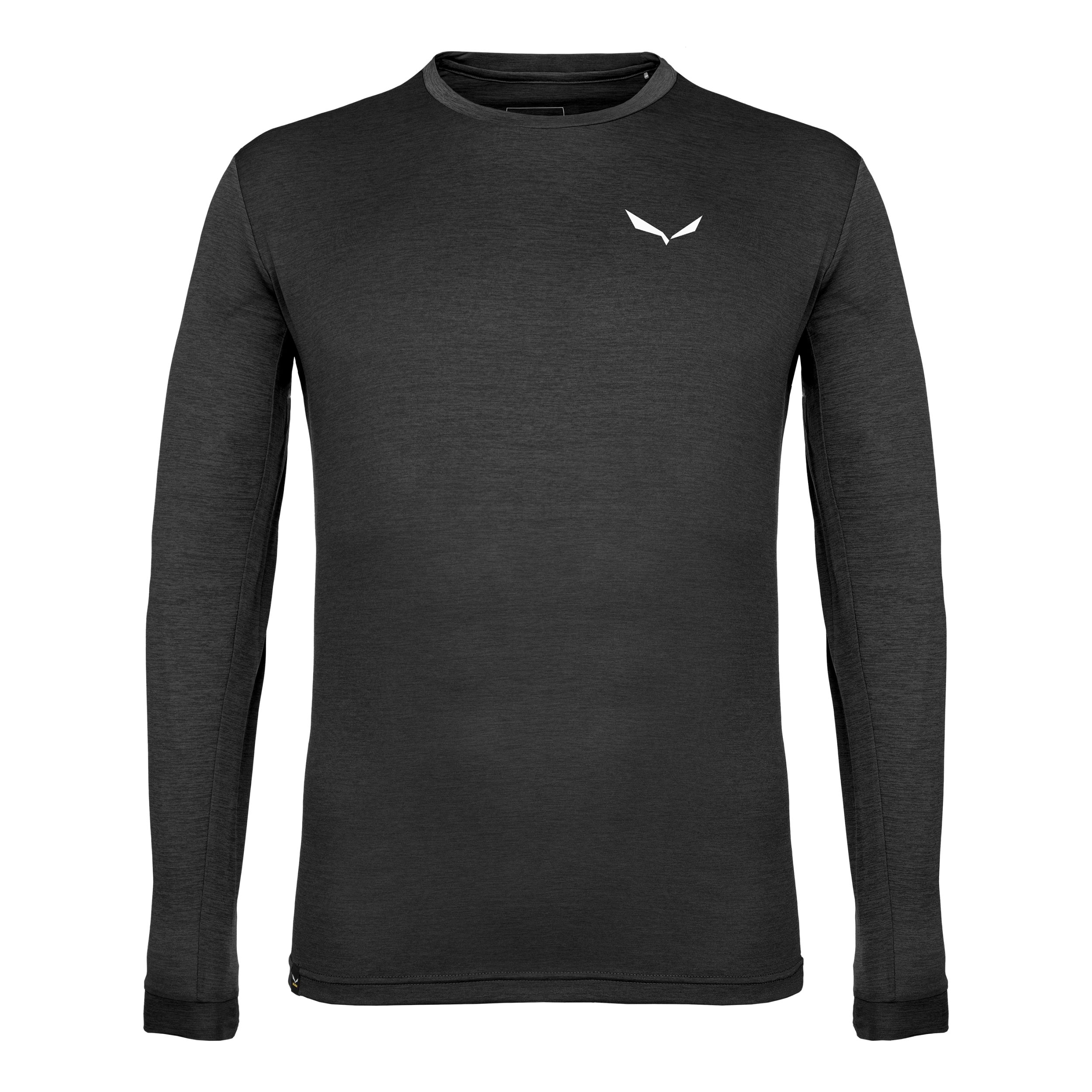 Salewa Funktionsshirt PUEZ MELANGE DRY M L/S TEE BLACK OUT MELANGE