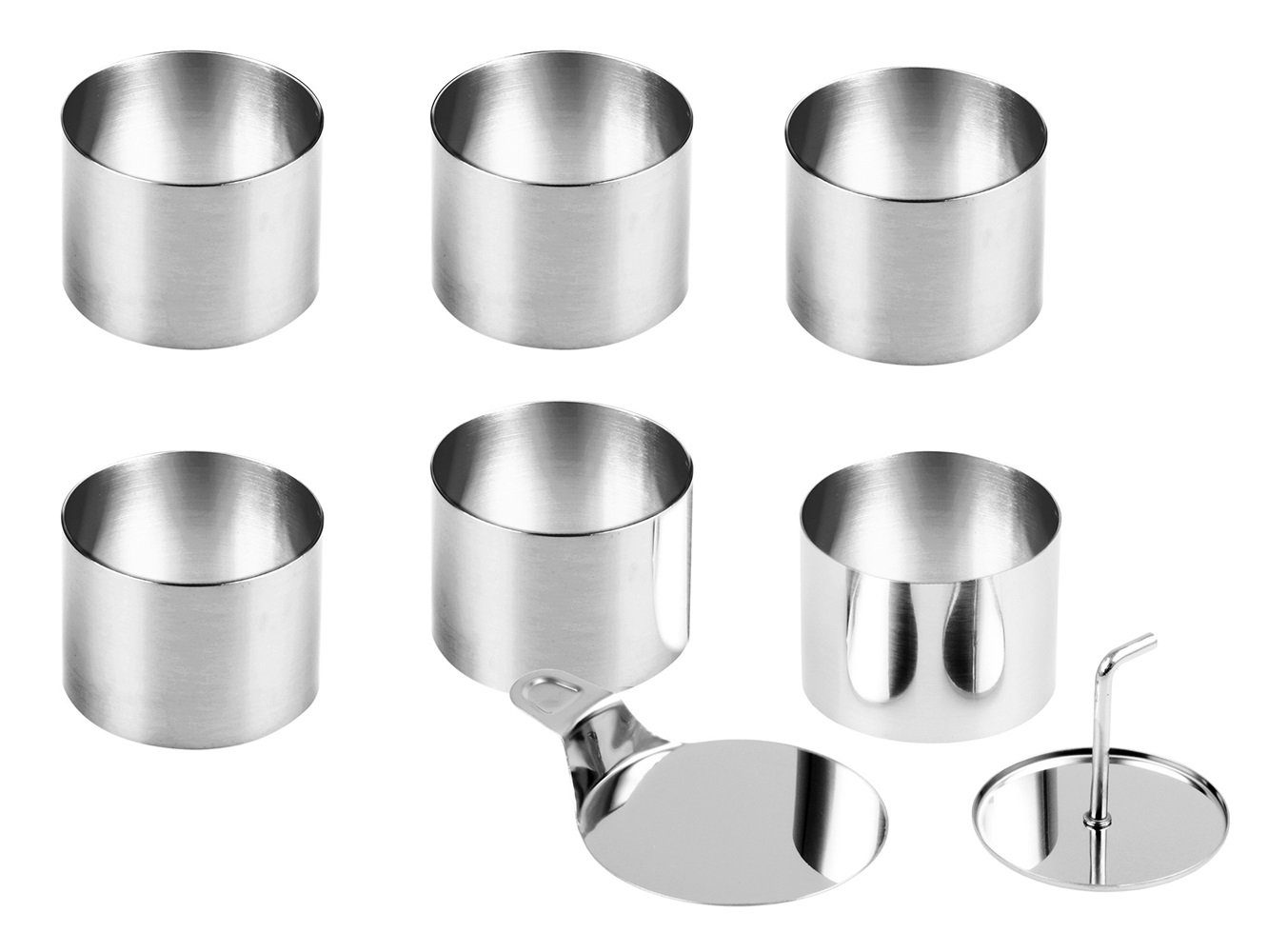 CHG Speisering 8-tlg.-Set Dessert- & Speiseringe „EasyDo“ - silber, Edelstahl, (8-teilig, 8 tlg)