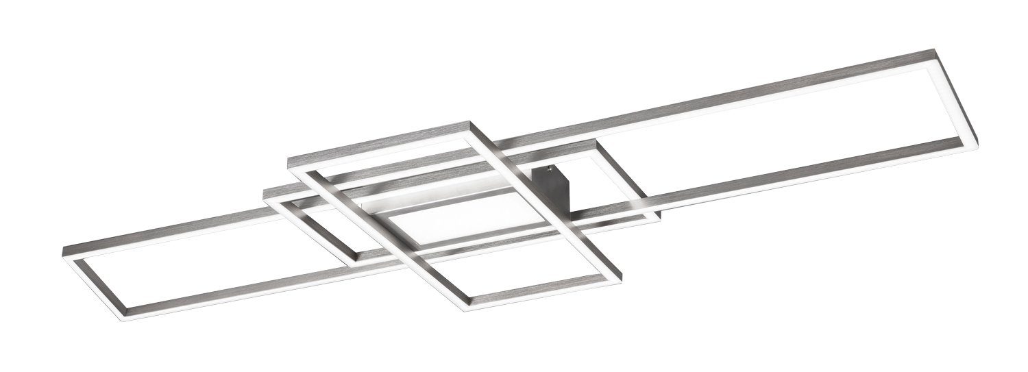 TRIO Leuchten LED Deckenleuchte IRVINE, 1-flammig, Anthrazit, Metall, 105 x 42 cm, Anpassung der Farbtemperatur, Dimmfunktion, Memoryfunktion, LED fest integriert, Neutralweiß, Tageslichtweiß, Warmweiß, LED Deckenlampe