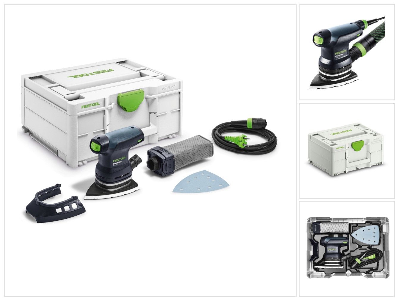 FESTOOL Winkelschleifer DTS 400 REQ-Plus Deltaschleifer 250 W 100 x 150 mm (577518) + Systa