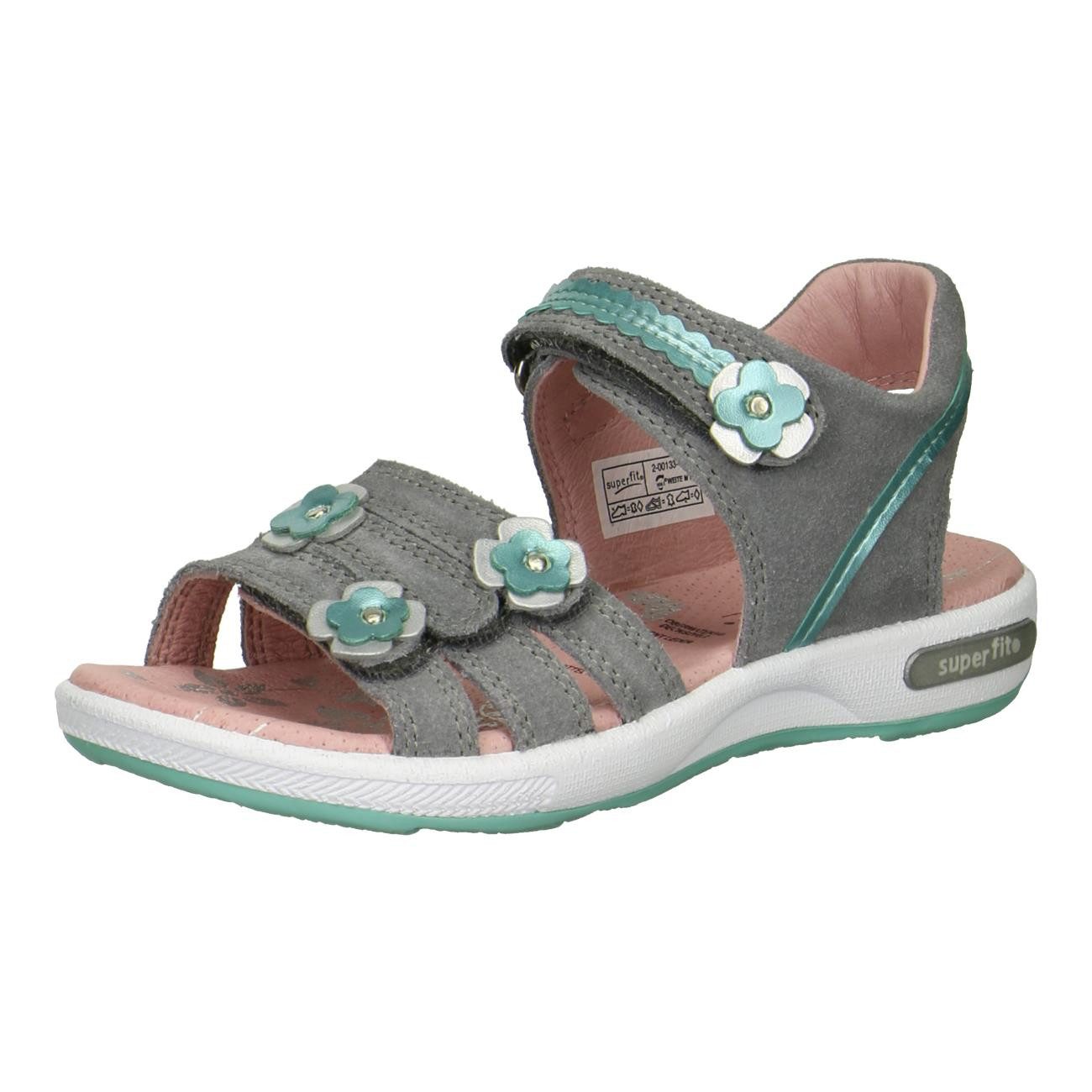 SUPERFIT Sandale Leder EUR 32 grau Sandale