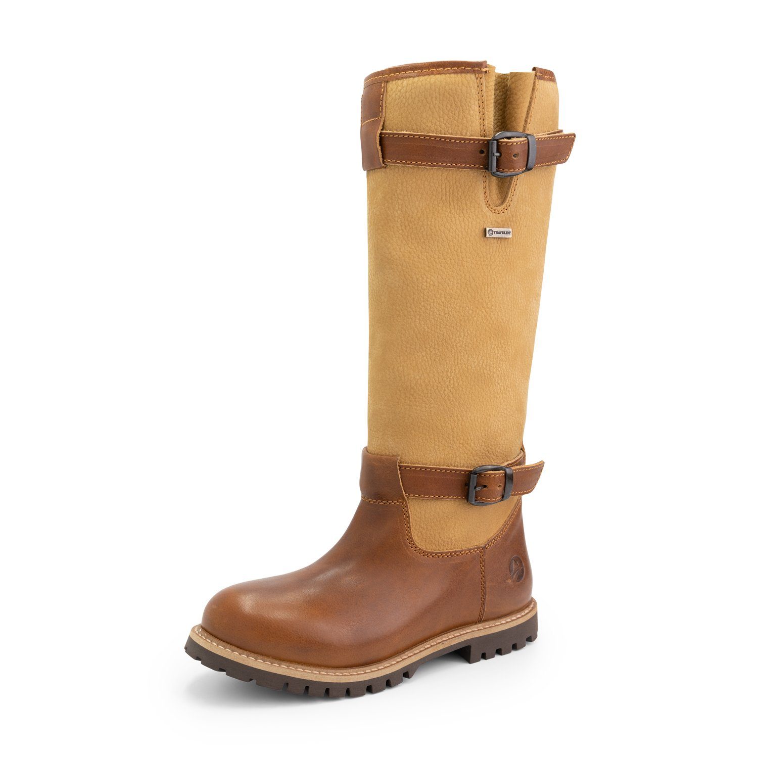 Greenland Travelin' Outdoorschuh mit und (Pull-on) Cognac gefüttert Wolle wasserdicht Lady