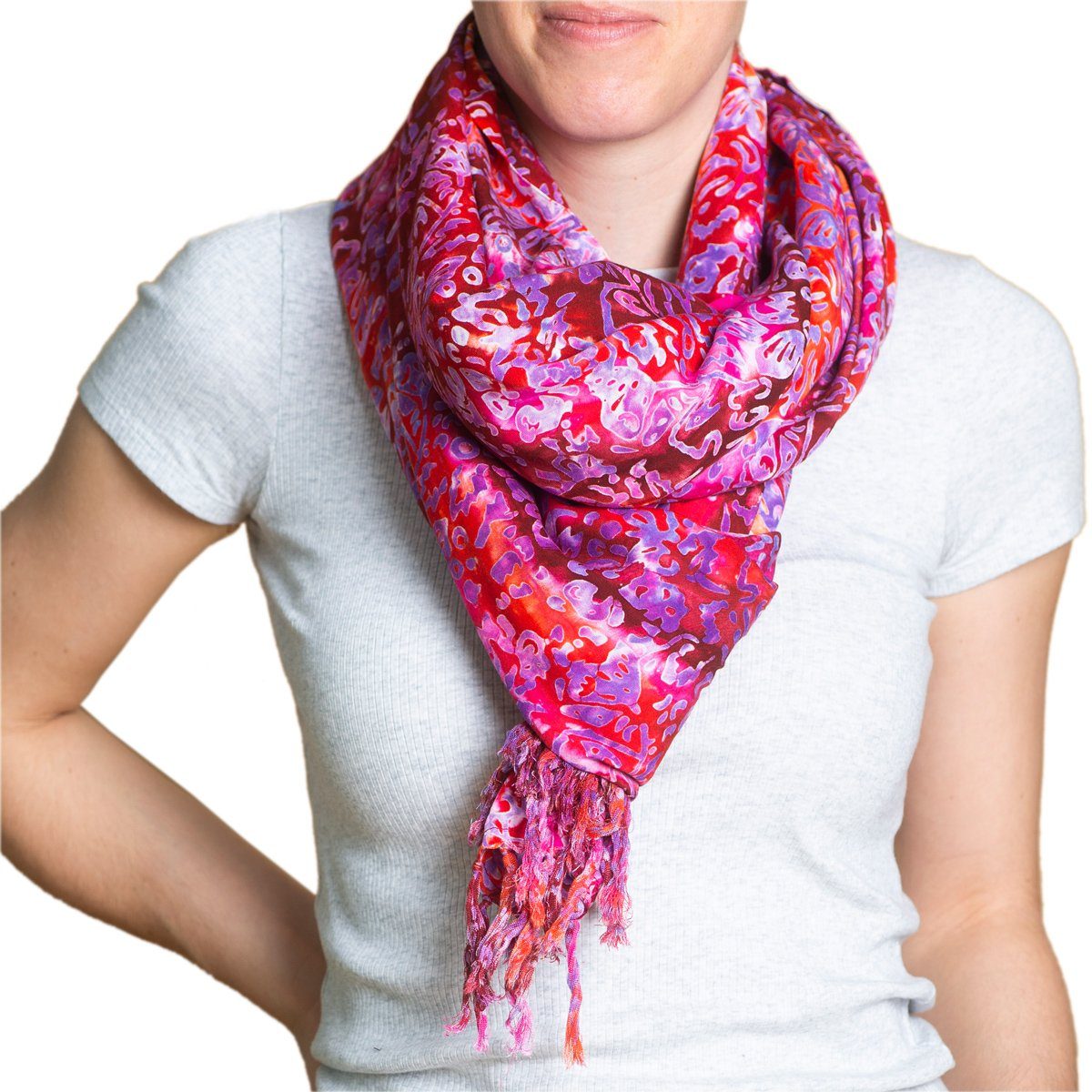 PANASIAM XXL-Schal sommerlicher Kuschelschal aus hochwertiger Viskose gut als Stola, Schultertuch Schal aber auch als Strandtuch oder Wickelrock tragbar