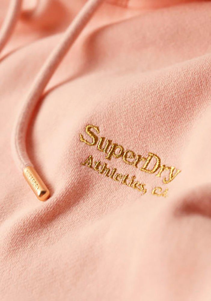 Pink Cream Strawberry Superdry HOODED DRESS ESSENTIAL Sweatkleid SWEAT