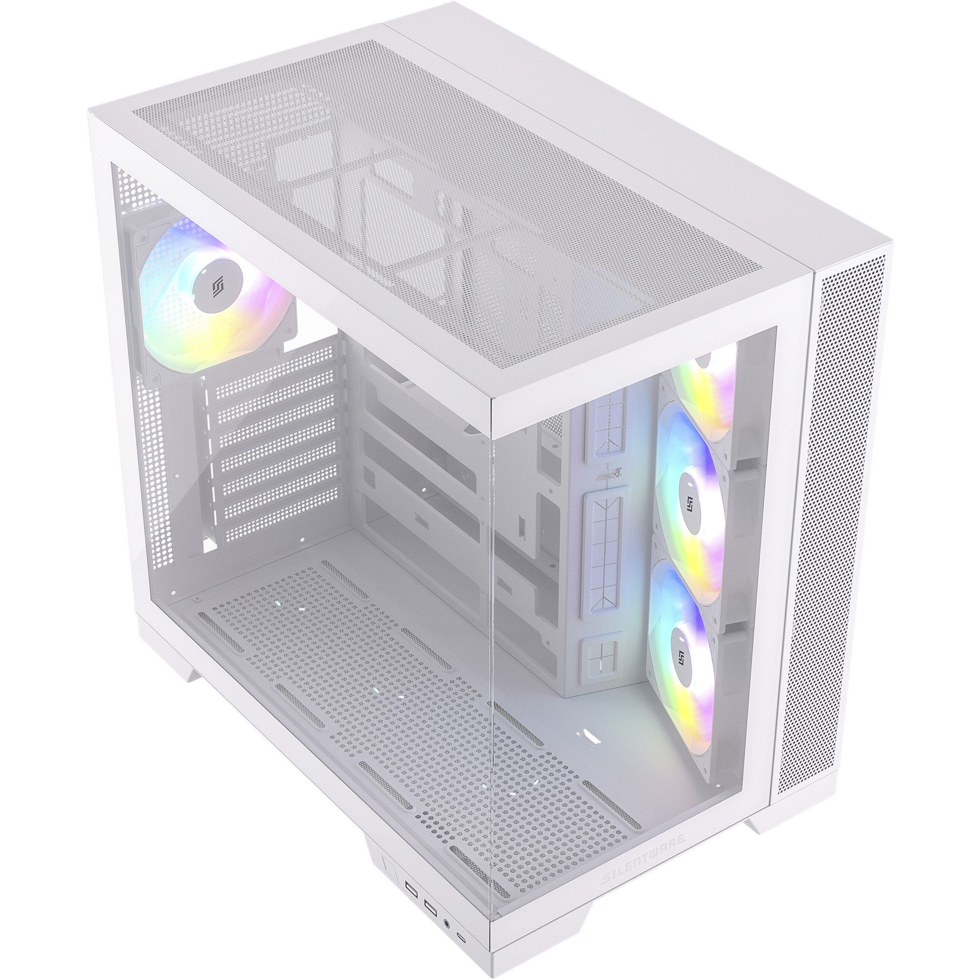 Silentware PC-Gehäuse Silentware View A-RGB, Tower-Gehäuse, (Tempered