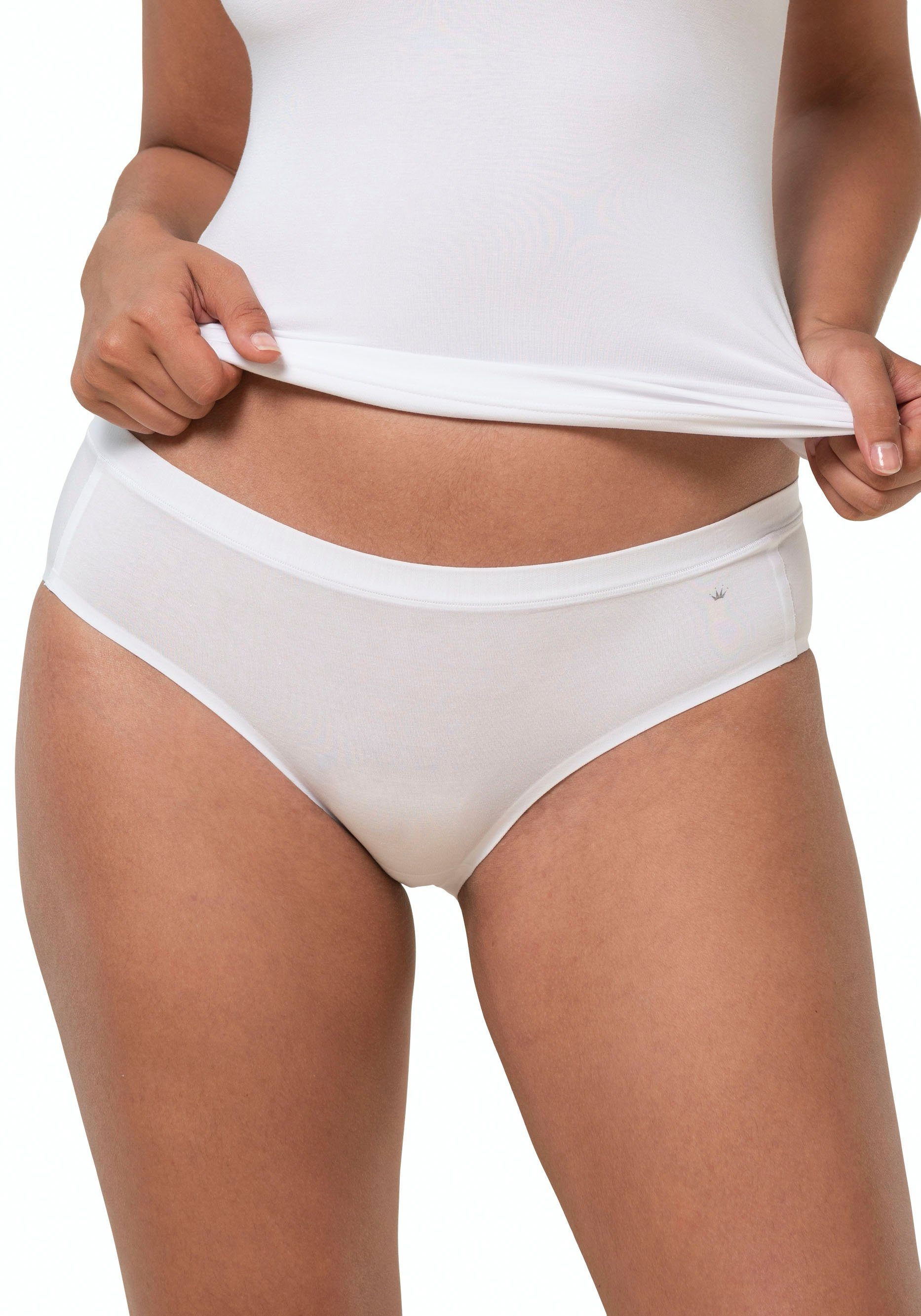 Triumph Hipster "Smart Natural", (2er Pack), bequem, weich, glatte Abschlüs günstig online kaufen