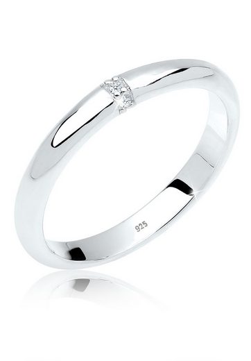 Elli DIAMONDS Verlobungsring »Klassisch Diamant (0.04 ct) 925 Sterling Silber«