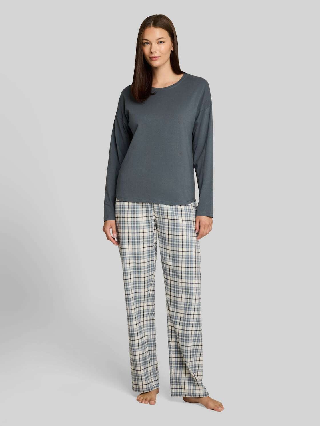 TOM TAILOR Pyjama Bodywear Pyjama-Set mit Karomuster