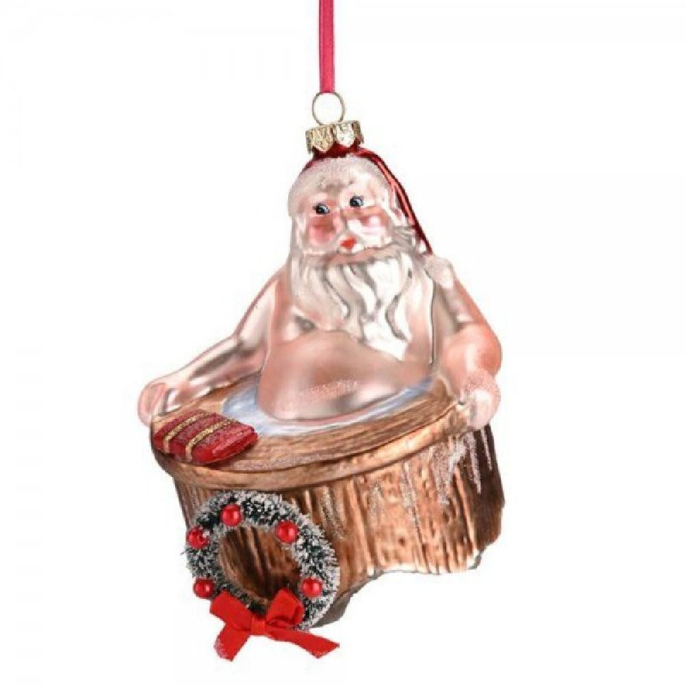 Weihnachtsbaumkugel Christbaumschmuck Santa Im Whirlpool