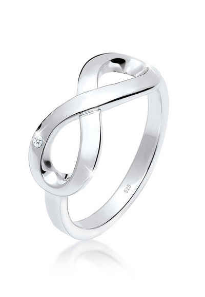 Elli DIAMONDS Verlobungsring »Infinity Ewig Diamant (0.015 ct) 925 Silber«