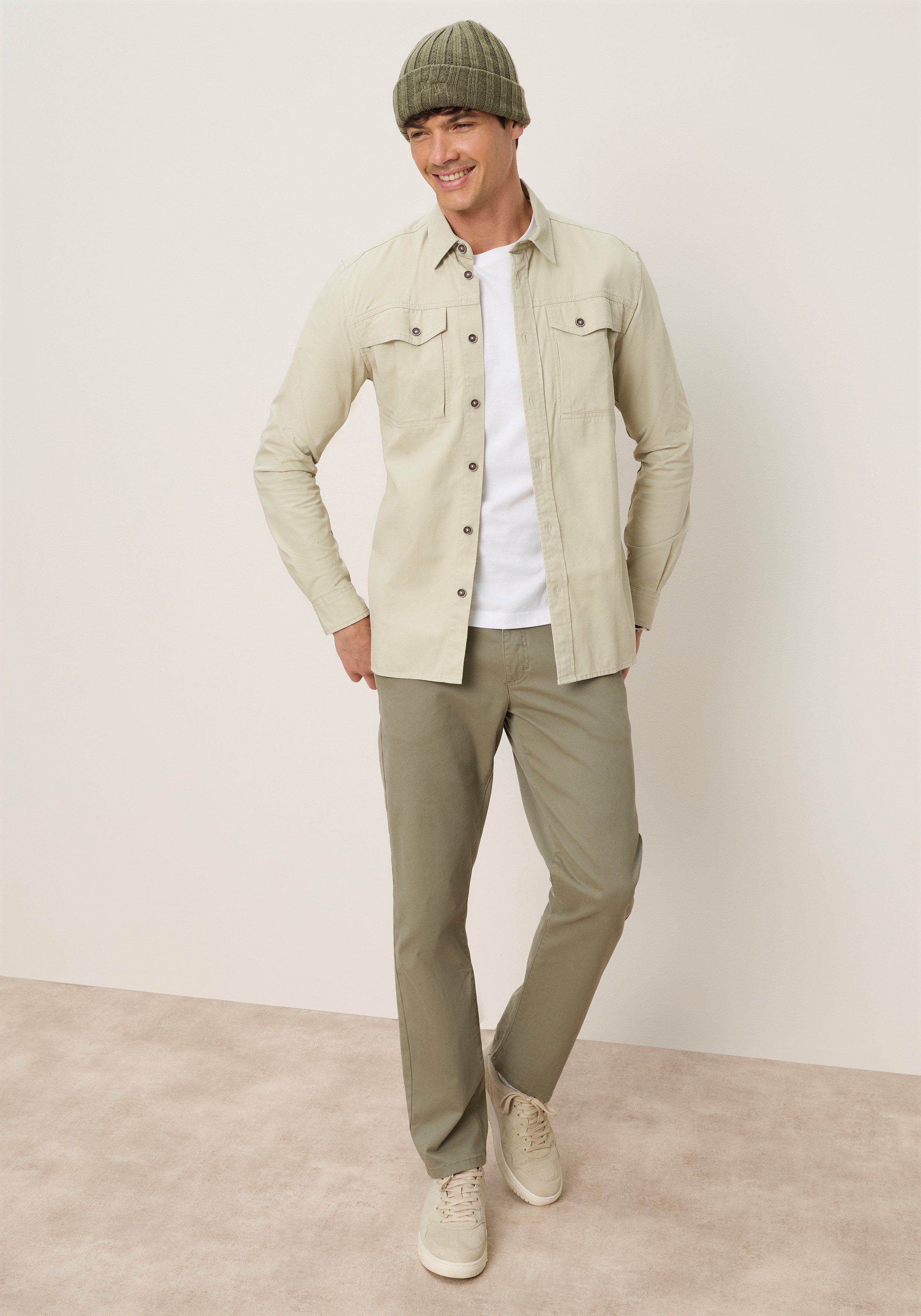 Man's World Langarmhemd Markante Details mit modernem Charakter Robuste Baumwollqualität, authentischer und vielseitiger Look. – Bild 4 von 5