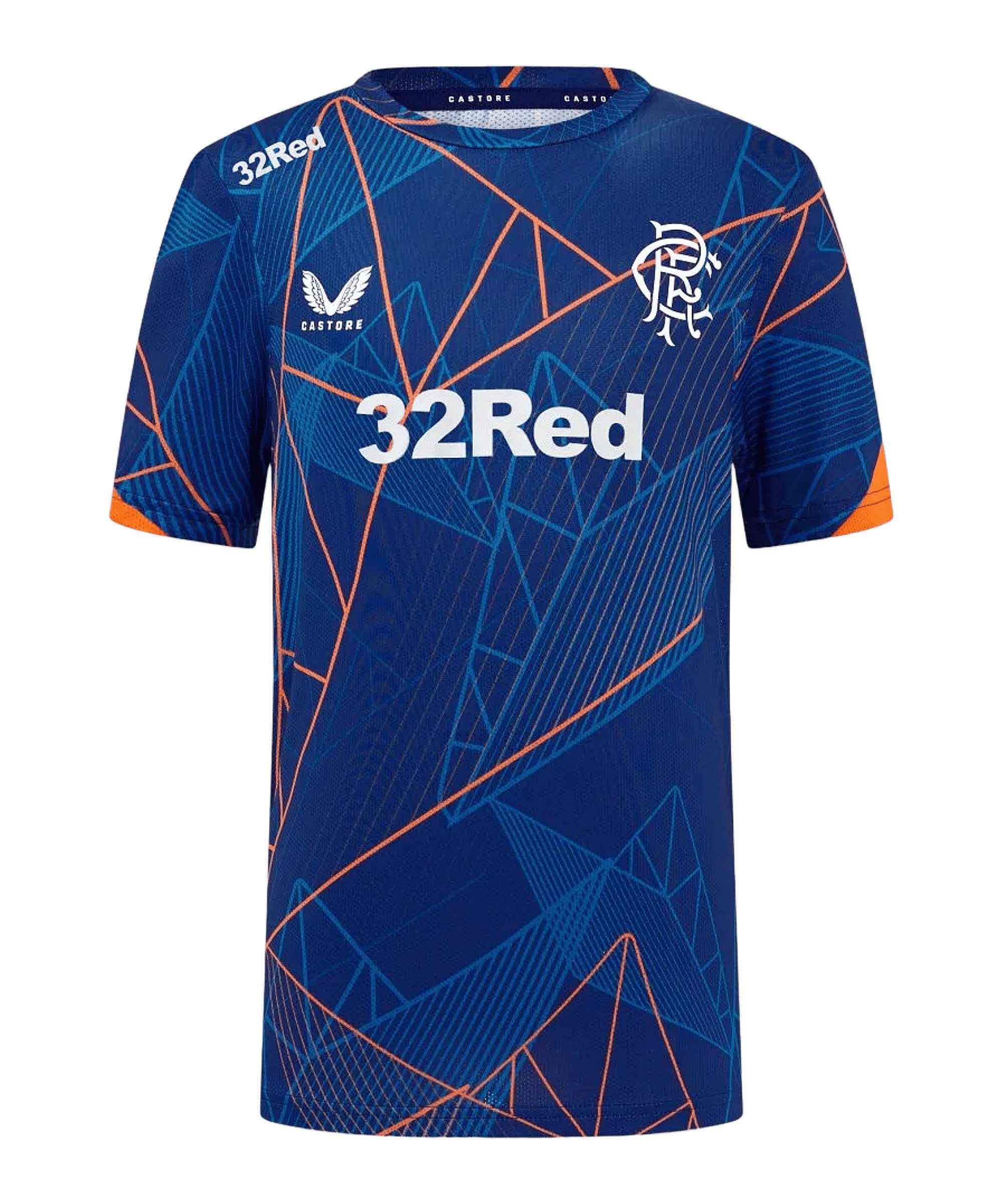 Castore T-Shirt Castore Glasgow Rangers T-Shirt Kurzarm-Shirts Polyester