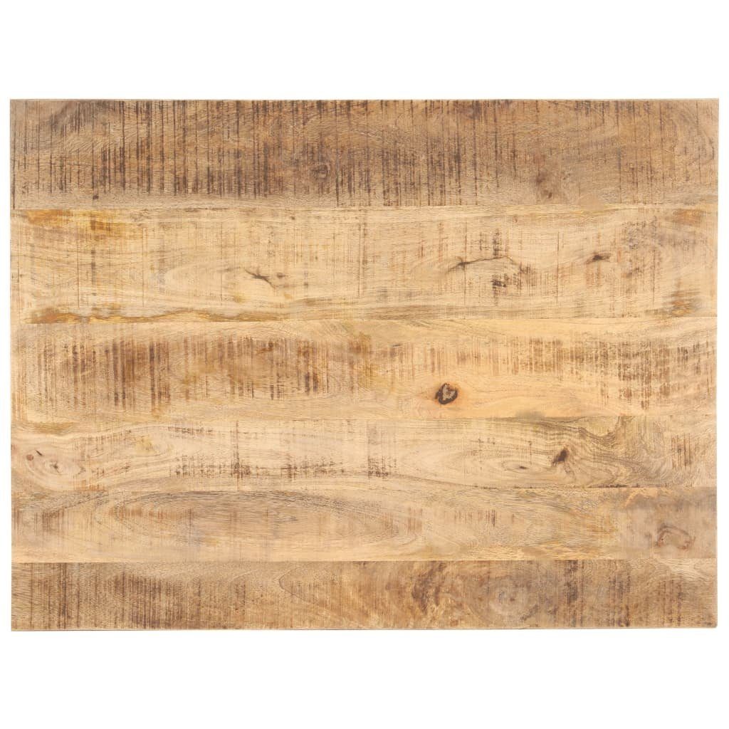 vidaXL Tischplatte Tischplatte Massivholz Mango 25-27 mm 70x60 cm (1 St) Braun