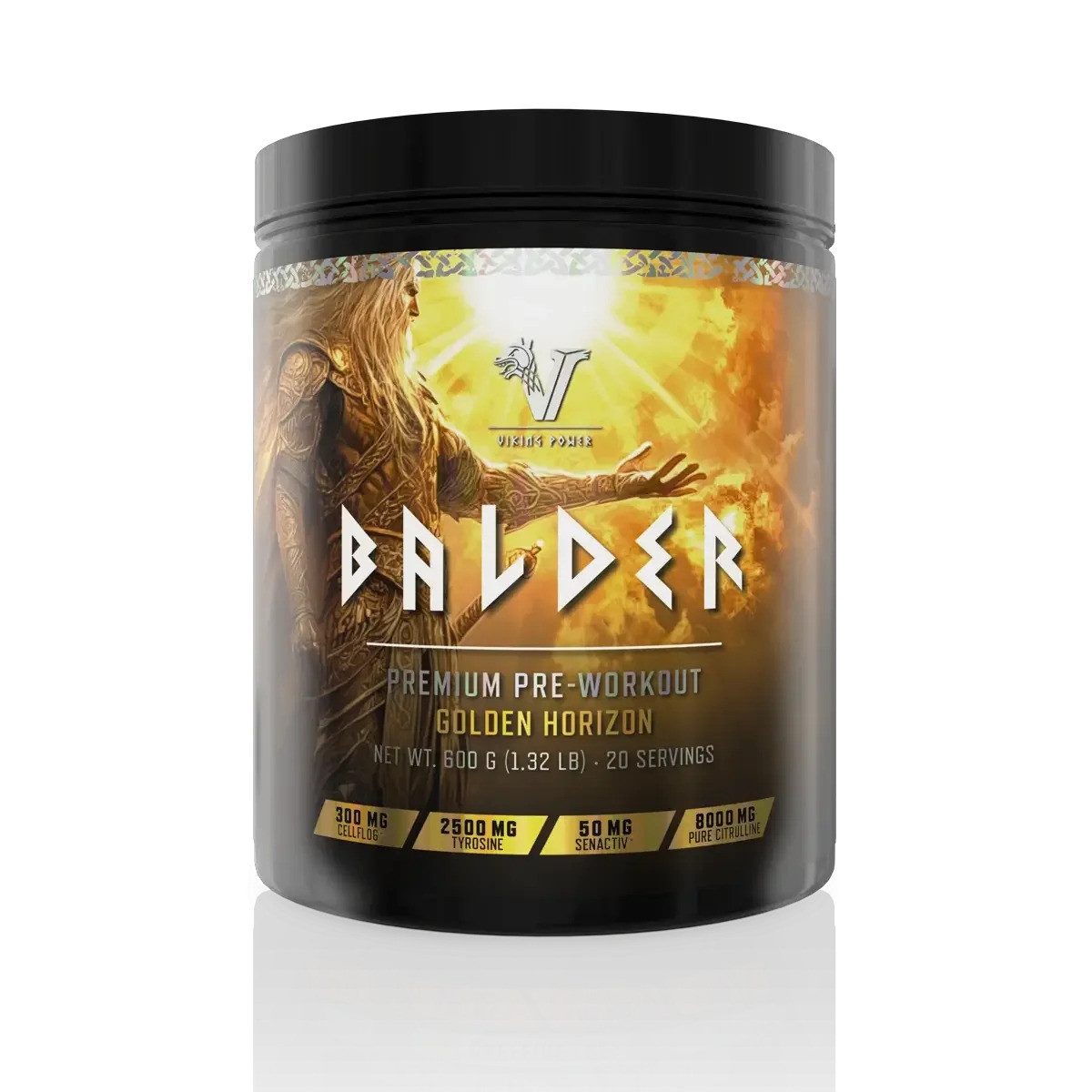 Viking Power Balder PWO 500g - Blood Orange Pulver, 500 g, Pulver