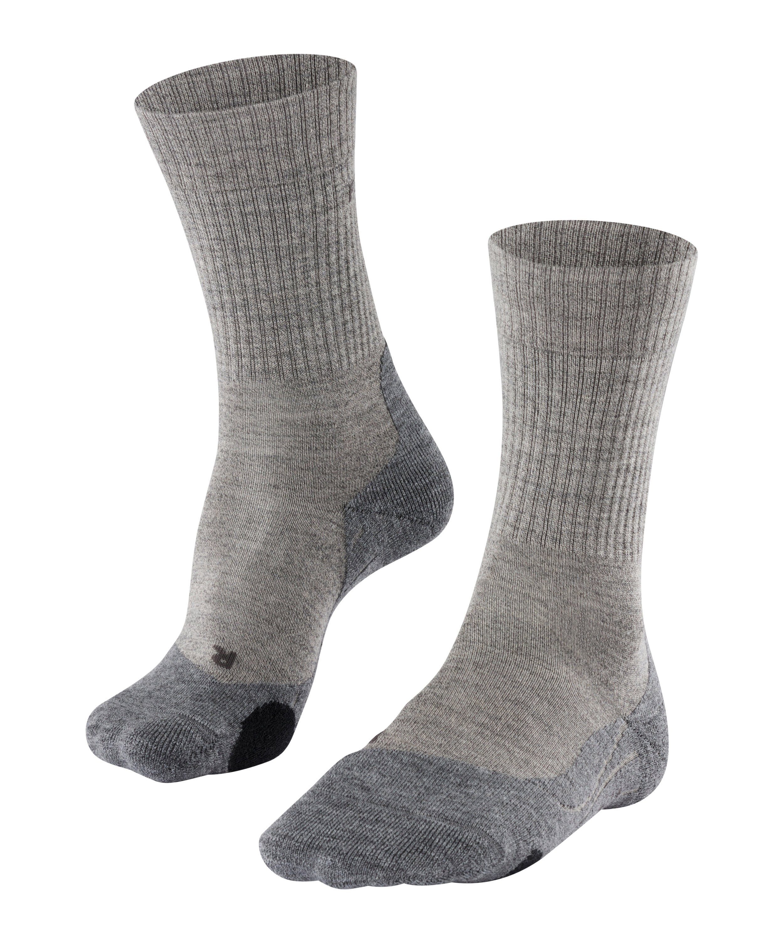 TK2 kitt FALKE Explore mouline Komfort Wandersocken (4310) Mittelgebirge Wool im (1-Paar) hoher