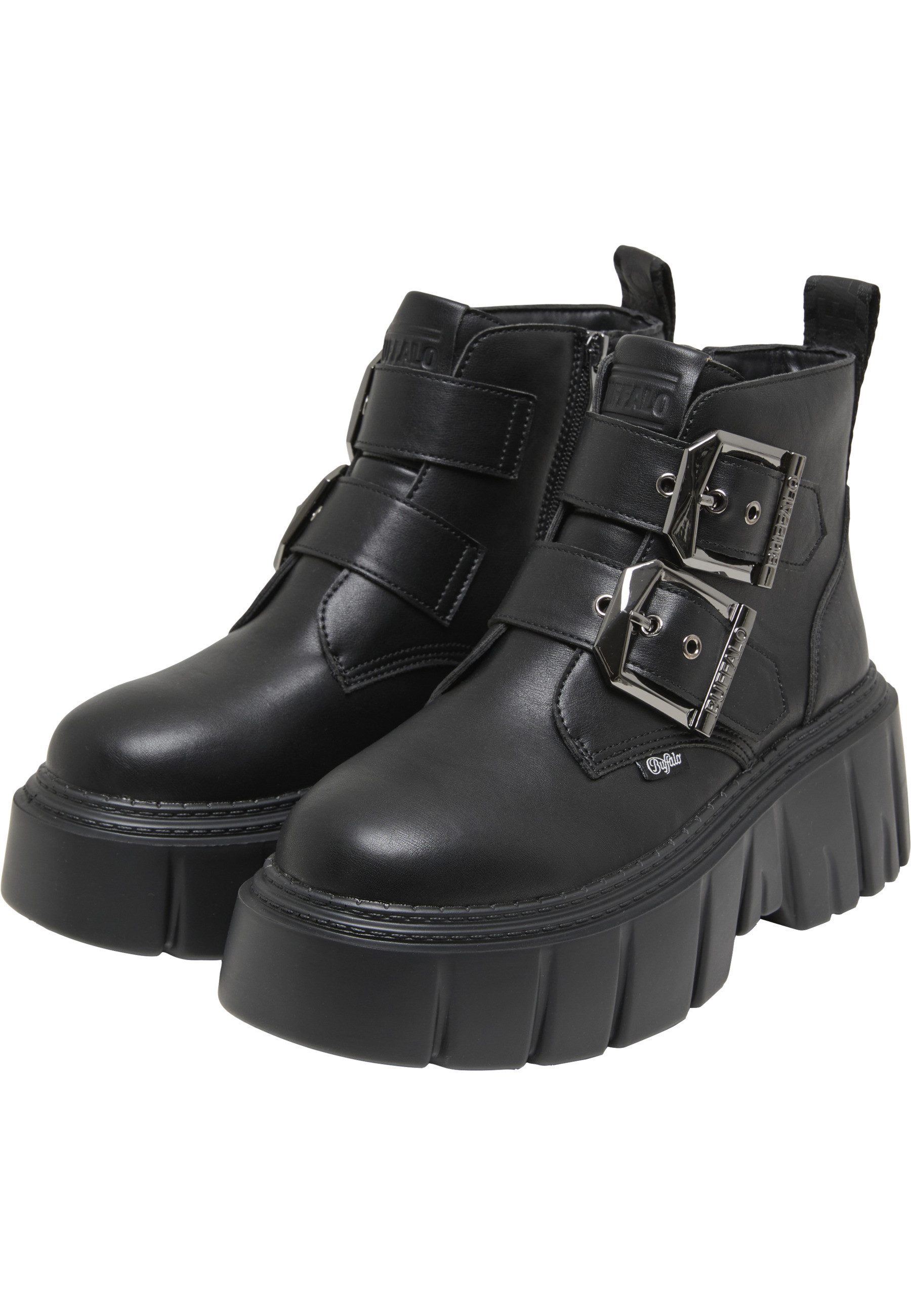 Buffalo Buffalo ZESPHER BIKER BUCKLE - VEGAN NAPPA Stiefel