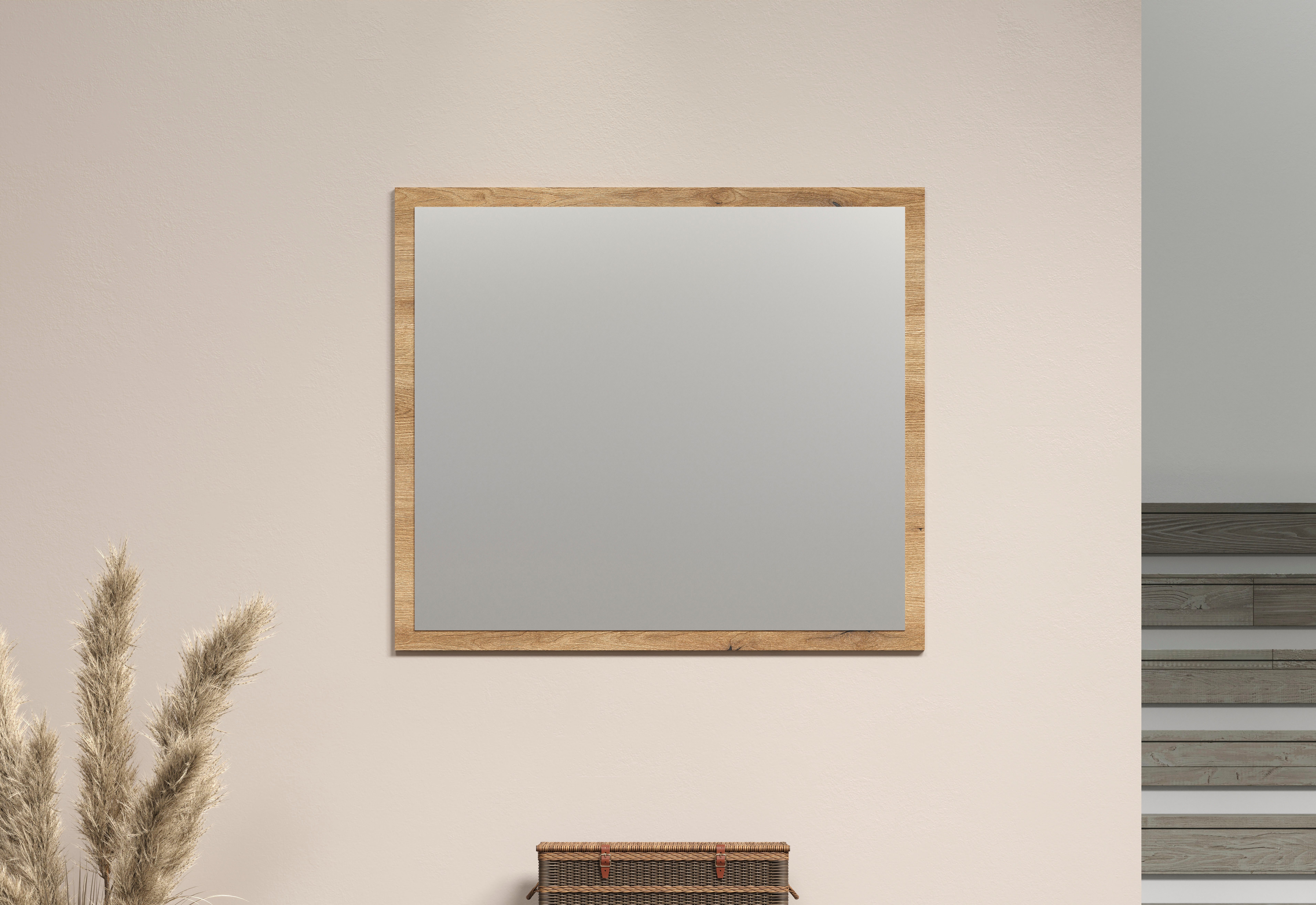 Home affaire Garderobenspiegel Estepona (1-St), Wandspiegel mit 4 mm Зеркало-Floatglas – (B/T/H) 80/2/70 cm