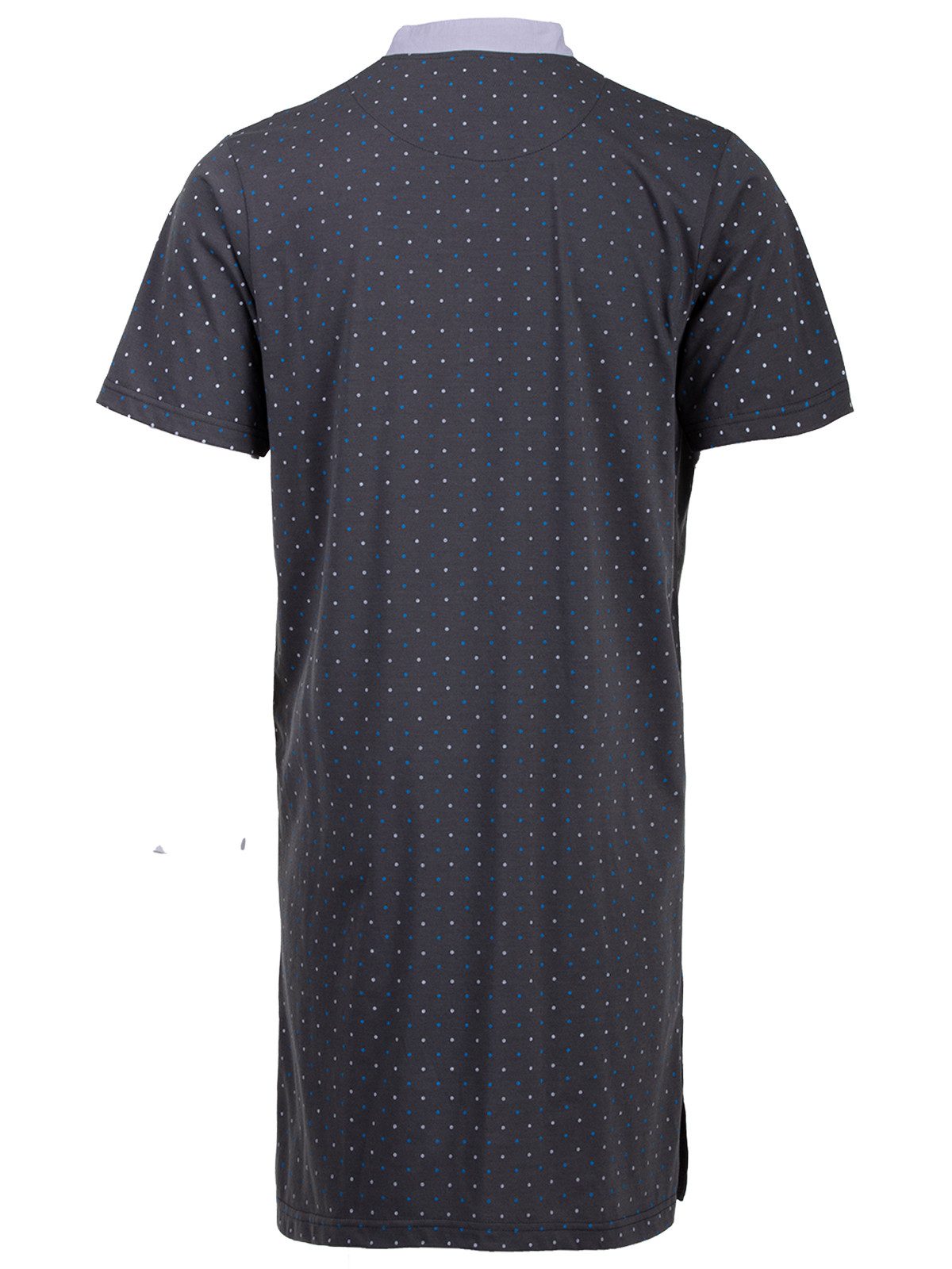 Henry Terre Nachthemd Nachthemd Kurzarm - Stehkragen mit Punkten