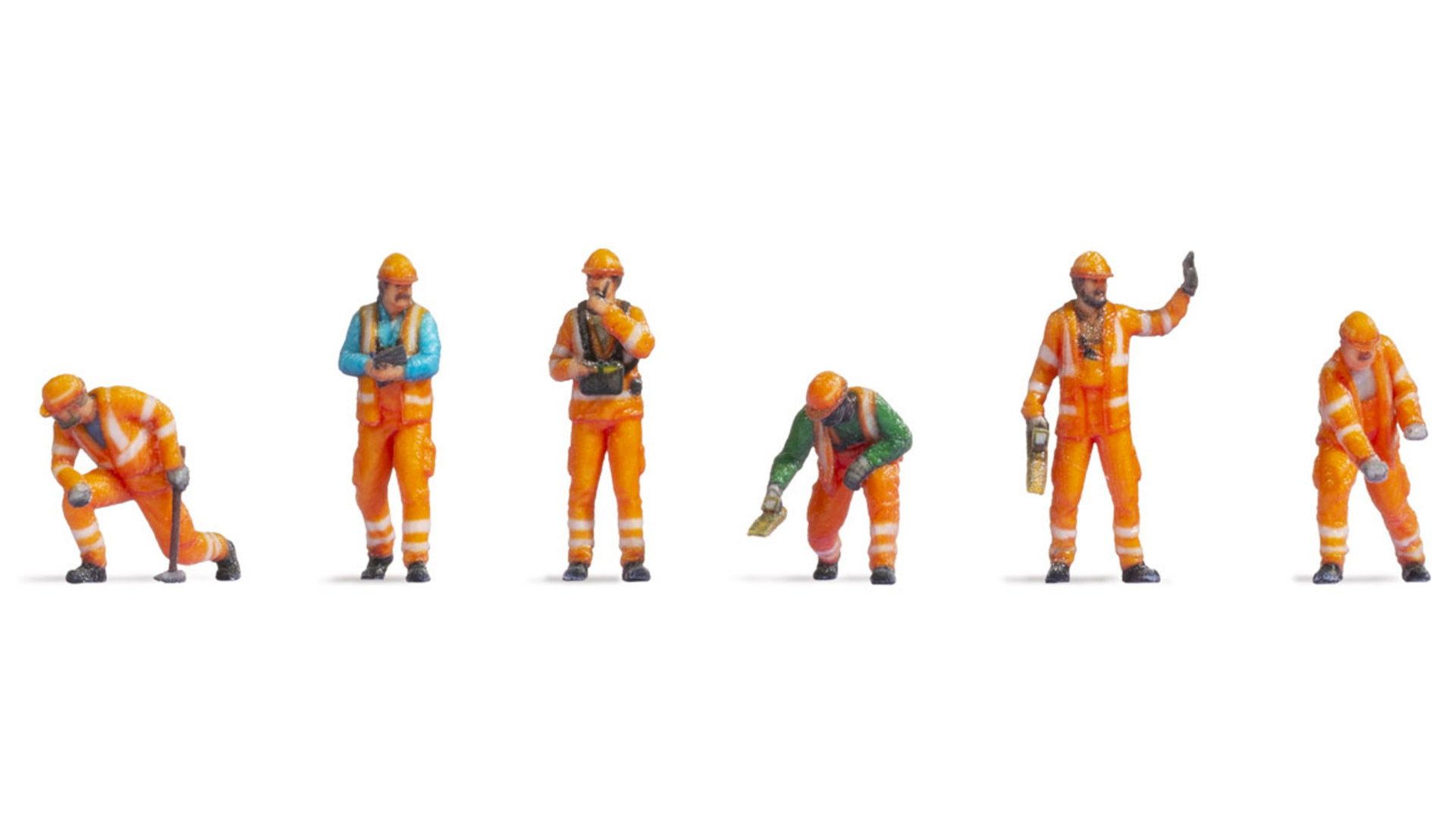 NOCH Dekofigur Figuren Rangierpersonal, 3D gedruckte Modellfigure