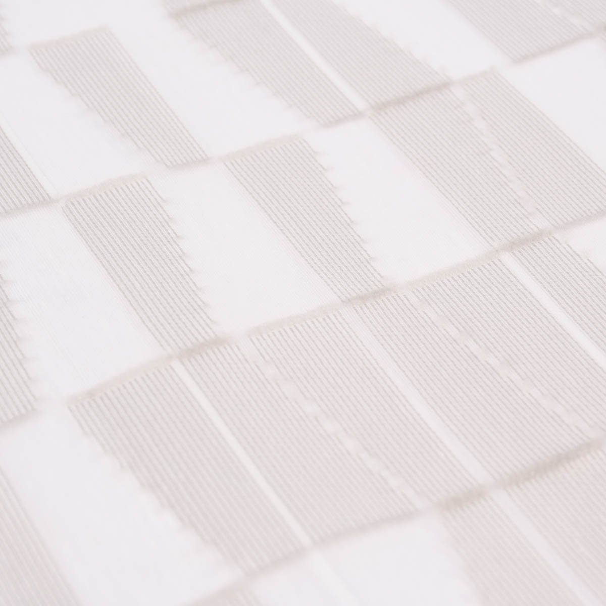 Meterware Rasch Textil Gardinenstoff Stores Scherli Rechtecke abstrakt ste300cm, stark perforiert, Kunstfaser, überbreit