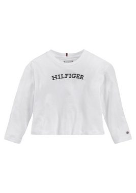 Tommy Hilfiger Langarmshirt MONOTYPE TEE L/S mit modischem Hilfiger-Logoschriftzug auf der Brust