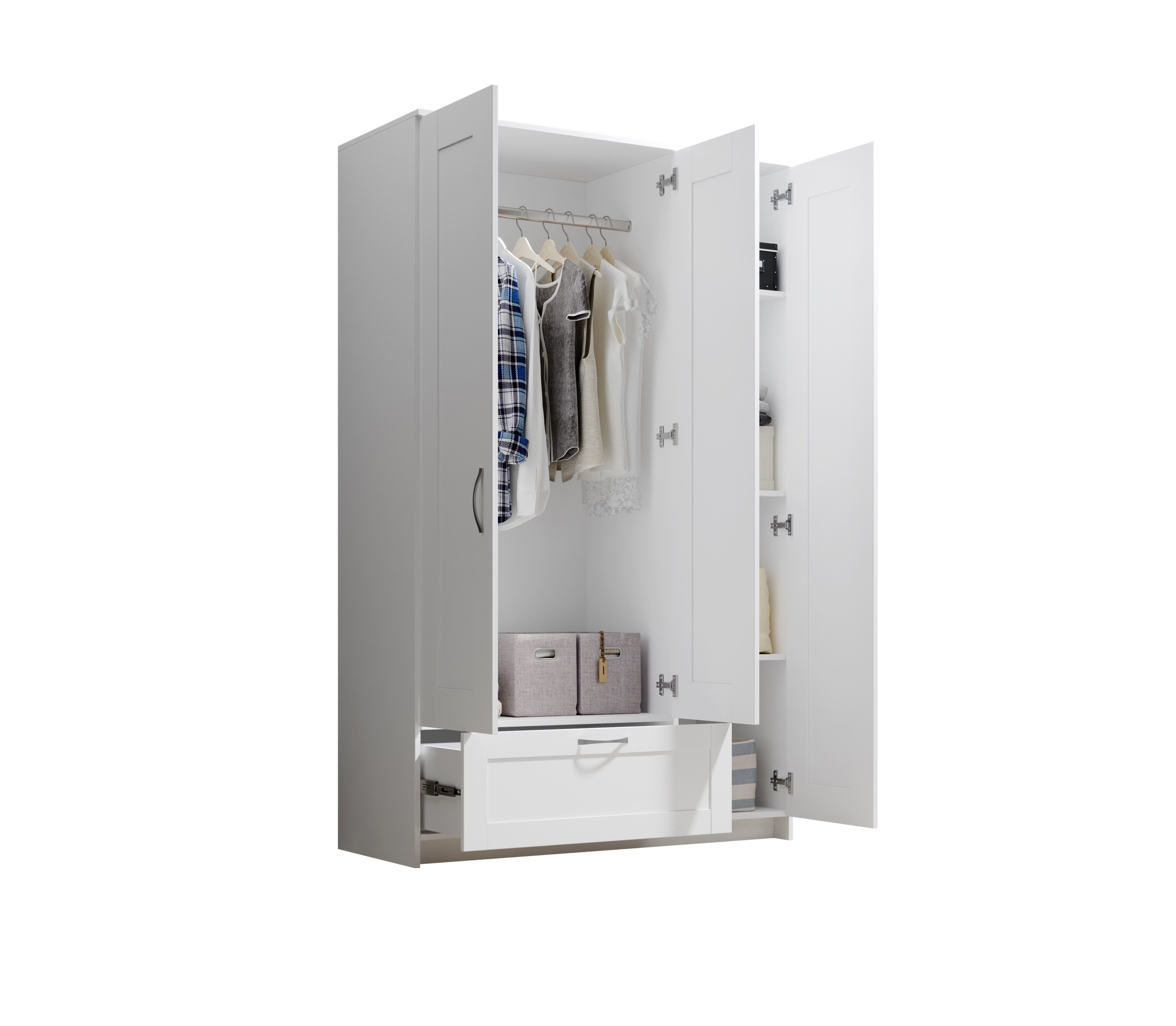 Pol-Power Kleiderschrank Kleiderschrank HALIFAX