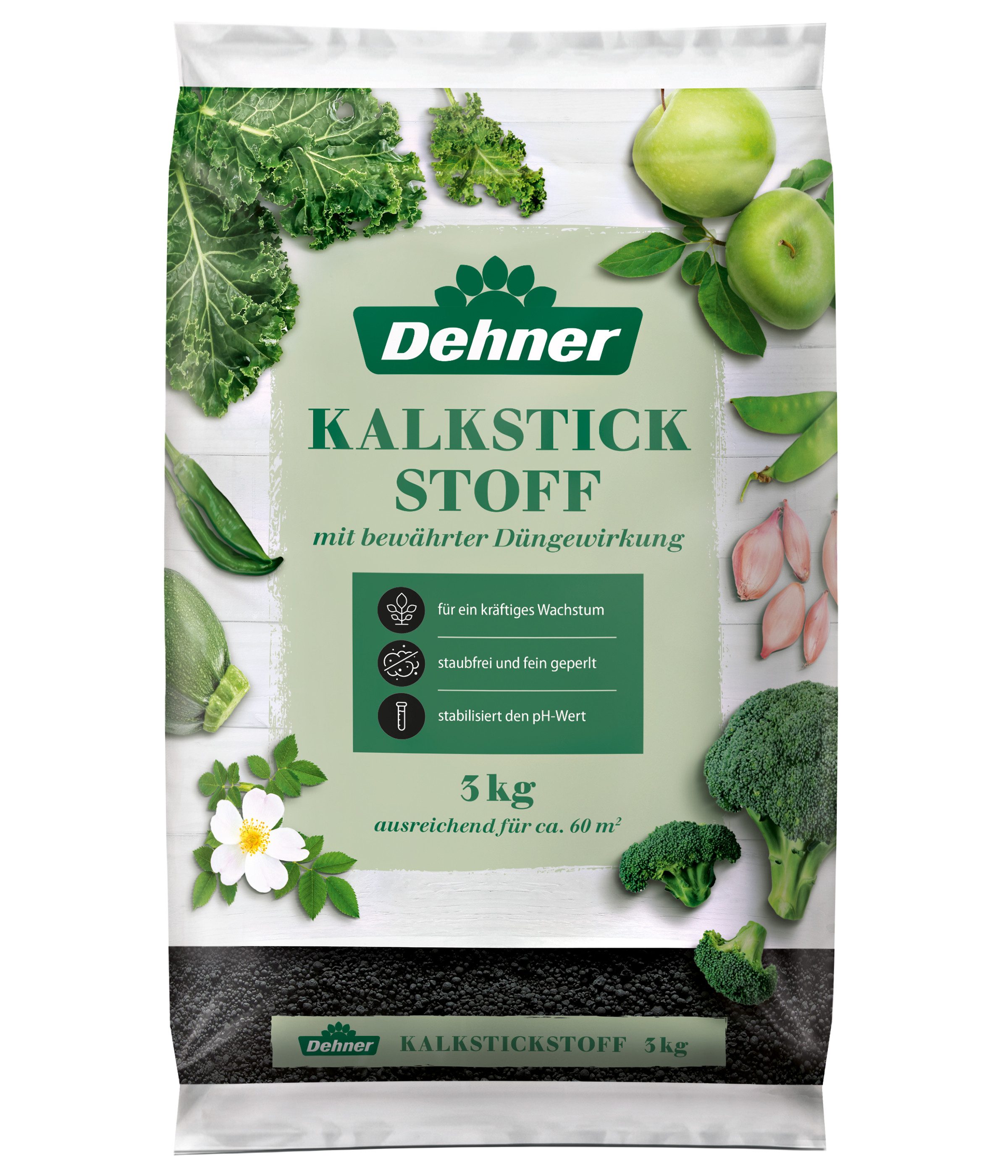 Dehner Gartendünger Kalkstickstoff für Gemüsepflanzen, 3 kg, reicht für ca. günstig online kaufen