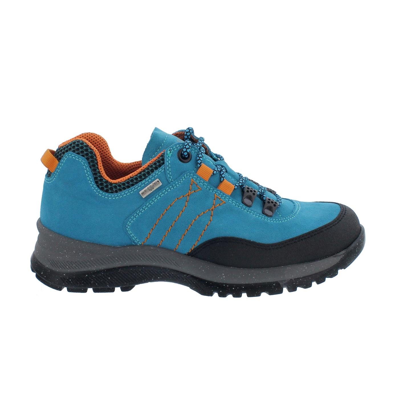 Waldläufer Waldläufer H-Momo Outdoor-Schuh, Gummi Velour Sport -Net, schw. / türk Schnürschuh