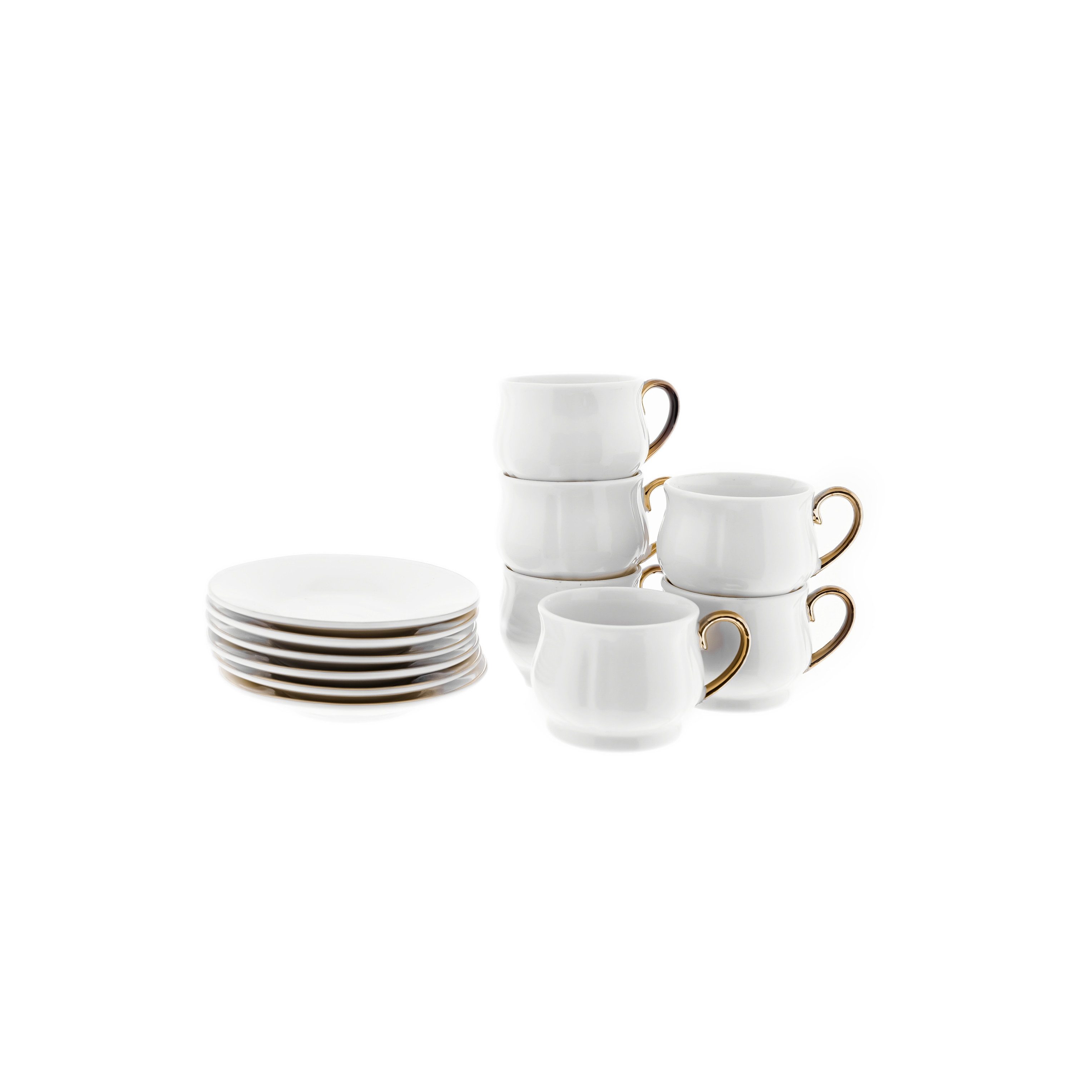 Mulex Кофейный сервиз Edles Mokkatassen-Set aus feinem Porzellan 100ml – stilvoll & zeitlos