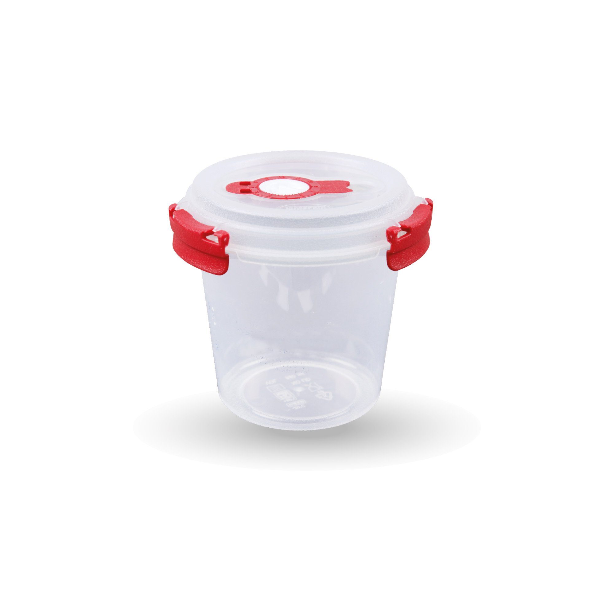 Tontarelli Frischhaltedose Joghurt Dose 0,64 L, Kunststoff, (1-tlg), Vorratsdose für Lebensmittel - Aufbewahrungsbox luftdicht - Meal Prep Rot