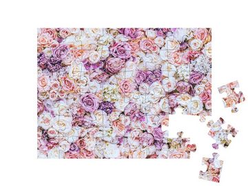 puzzleYOU Puzzle Ein Meer von Rosenblüten, 48 Puzzleteile, puzzleYOU-Kollektionen Rosen, Blumen & Pflanzen