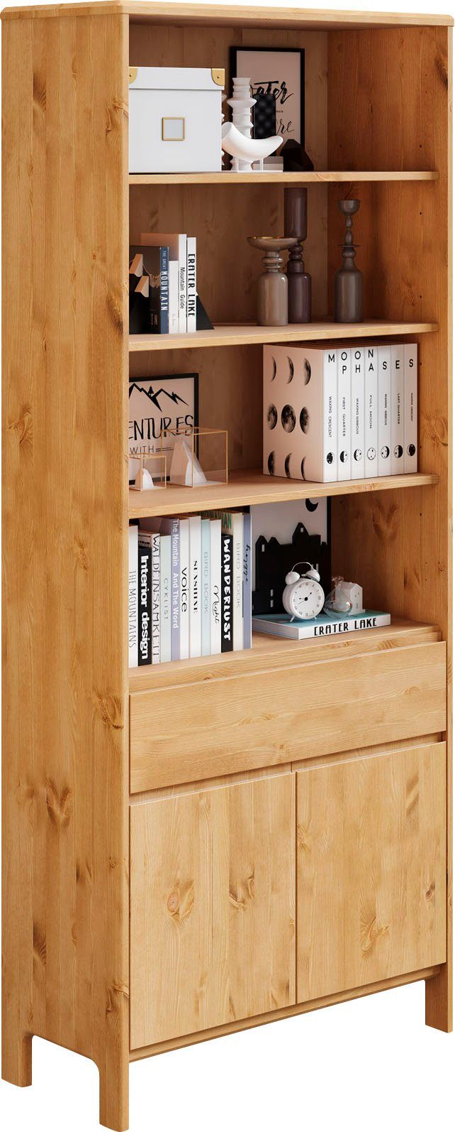 OTTO home Regal Luven, Breite 82 cm, Massivholz