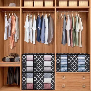 CoolBlauza Unterbettkommode 3 Stück Aufbewahrungsbeutel für Kleidung Decken und Bettdecken (3 St., Unterbett Aufbewahrungsbox mit deckel), Faltbare
