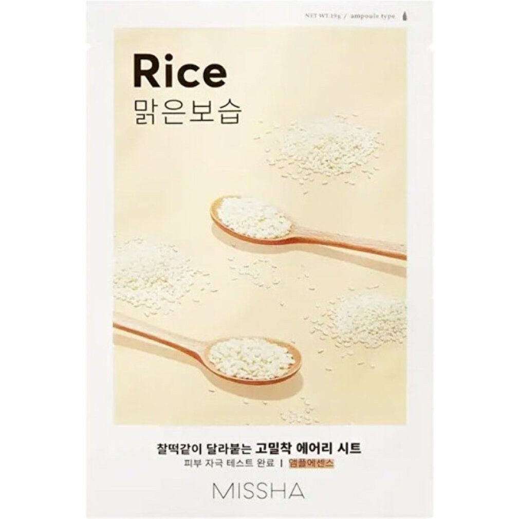Missha Gesichtsmaske Airy Fit Rice Sheet Mask 19g