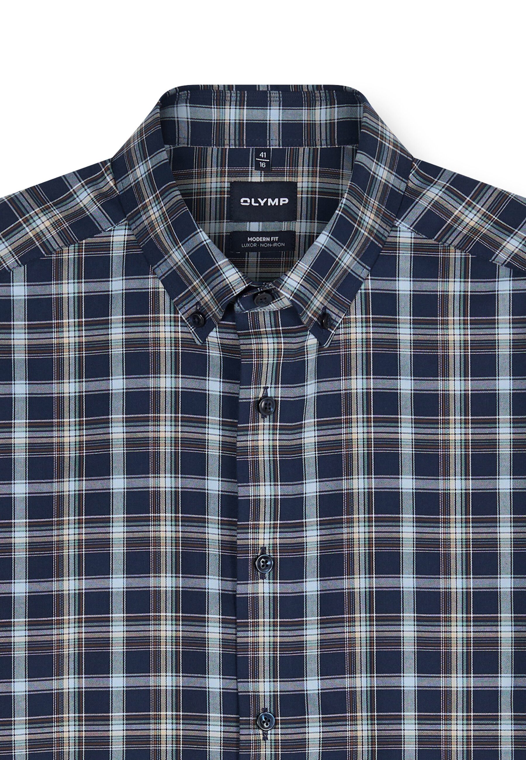 OLYMP Businesshemd OLYMP Luxor, Modern Fit, Button-down