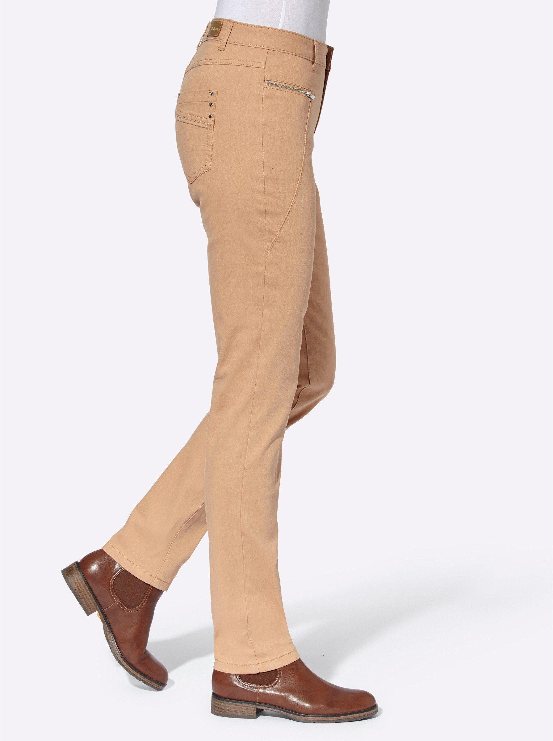 Witt Bequeme Jeans Hose leicht vertieft