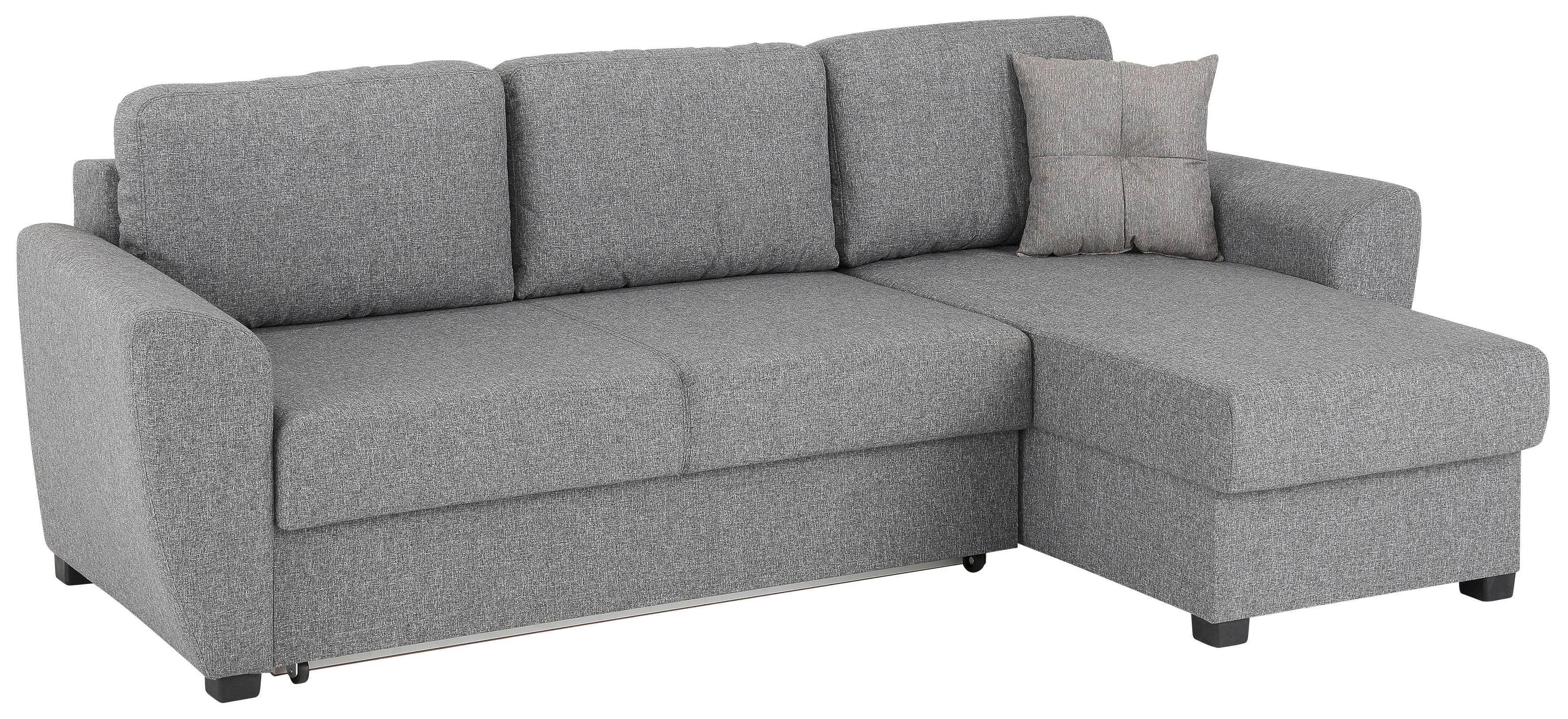 Home affaire Ecksofa Quin L-Form, mit Bettfunktion, Bettkasten und Zierkissen, mit Federkern