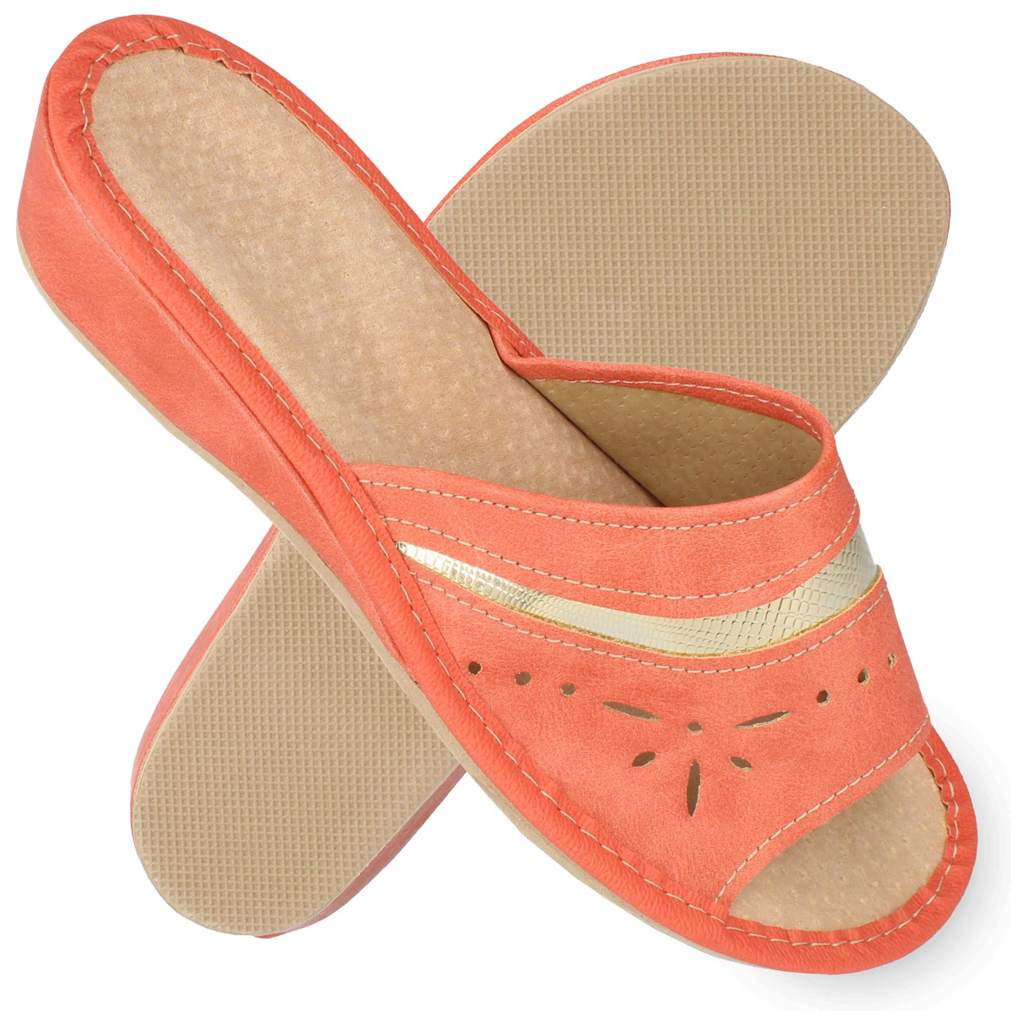 Opatija mit Absatz Damen Hausschuh