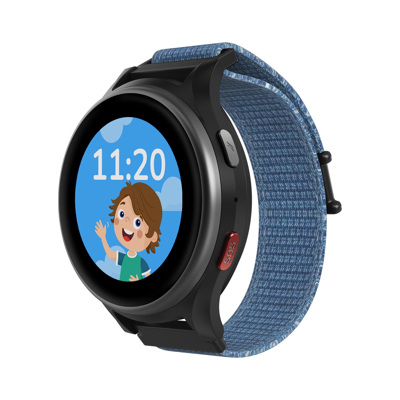 ANIO 6 Kinderuhr mit GPS & Anruffunktion Ortung SOS Knopf Smartwatch (Unbekanntes Betriebssystem), 4G blau