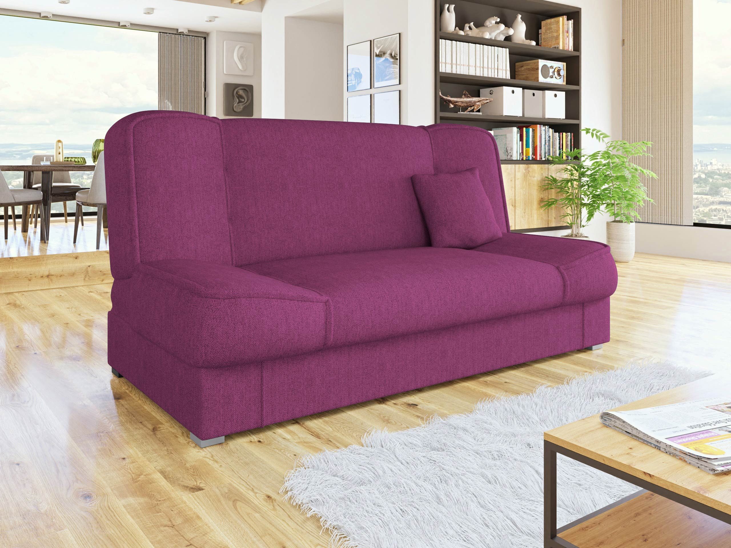 MIRJAN24 Schlafsofa Gabi, mit Bettkasten und Schlaffunktion, Wellenfeder, 175x80x80 cm