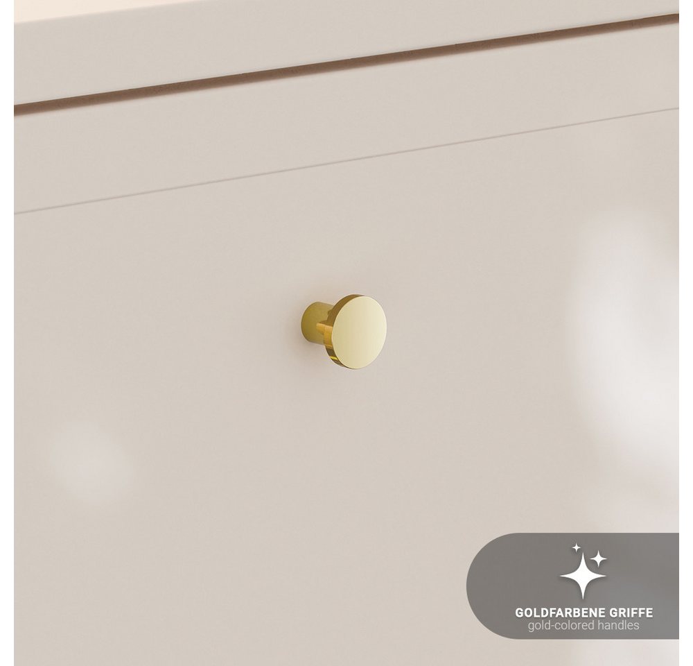 Thumbnail - Lomadox Waschtisch DESENZANO-56, 120cm breit mit 4 Schubladen in beige