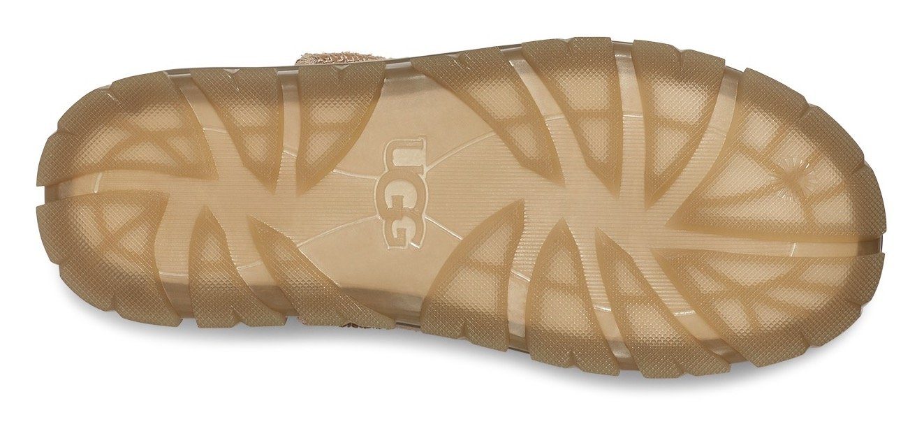 Ultra Laufsohle beige transparenter Clear Schlupfboots Mini mit Classic UGG