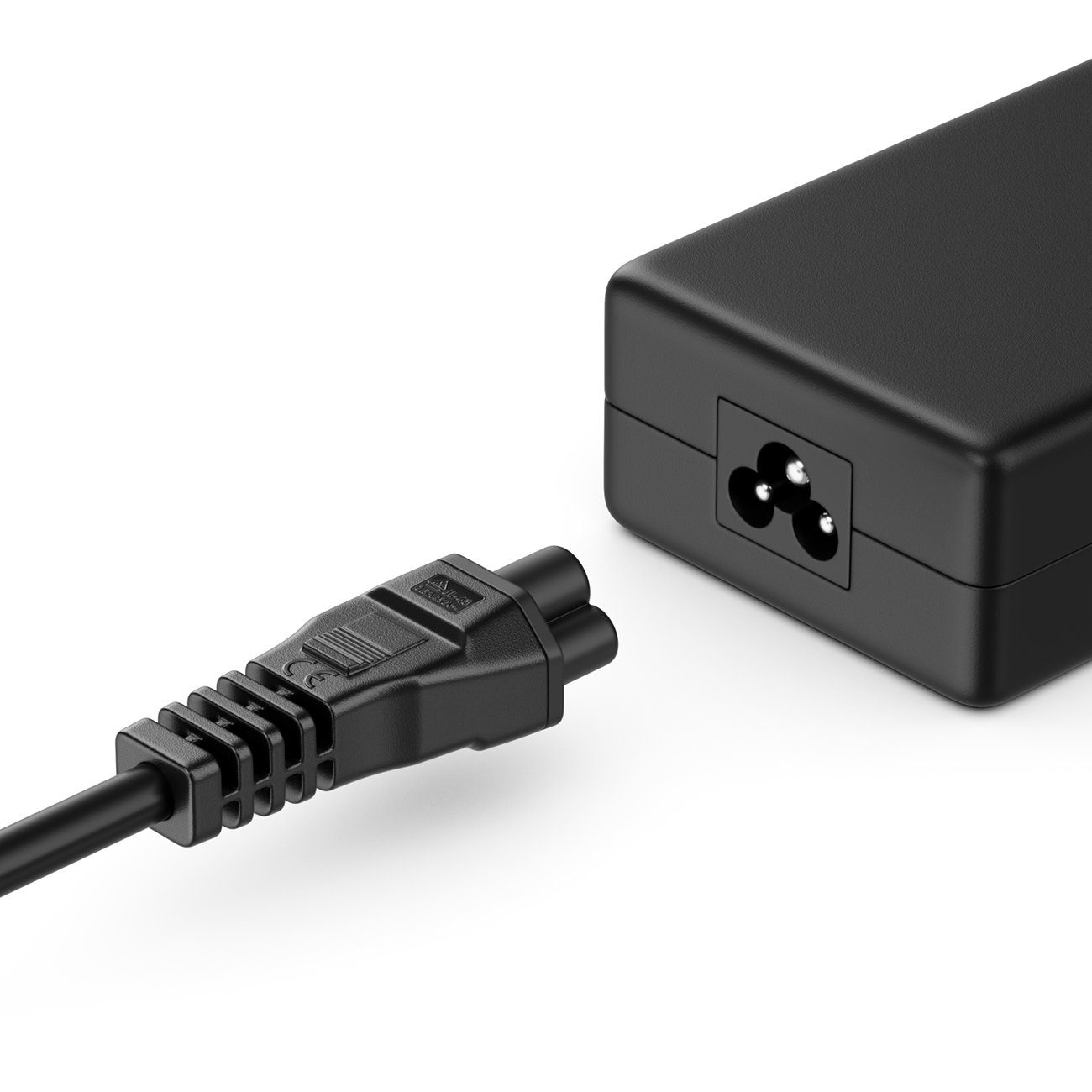 deleyCON deleyCON 1m Stromkabel Schutzkontakt Typ F 90° auf IEC C5 Buchse Stromkabel – Bild 5 von 5