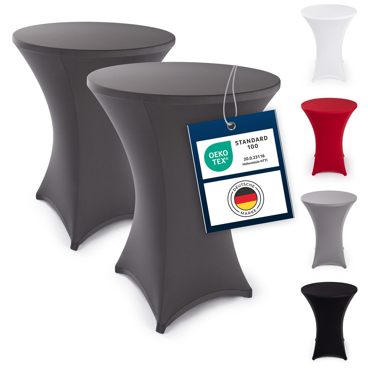 Blumtal Stehtischhusse Stretchbezug Stehtisch Hussen, Elegante Stehtischhusse für Bistrotische
