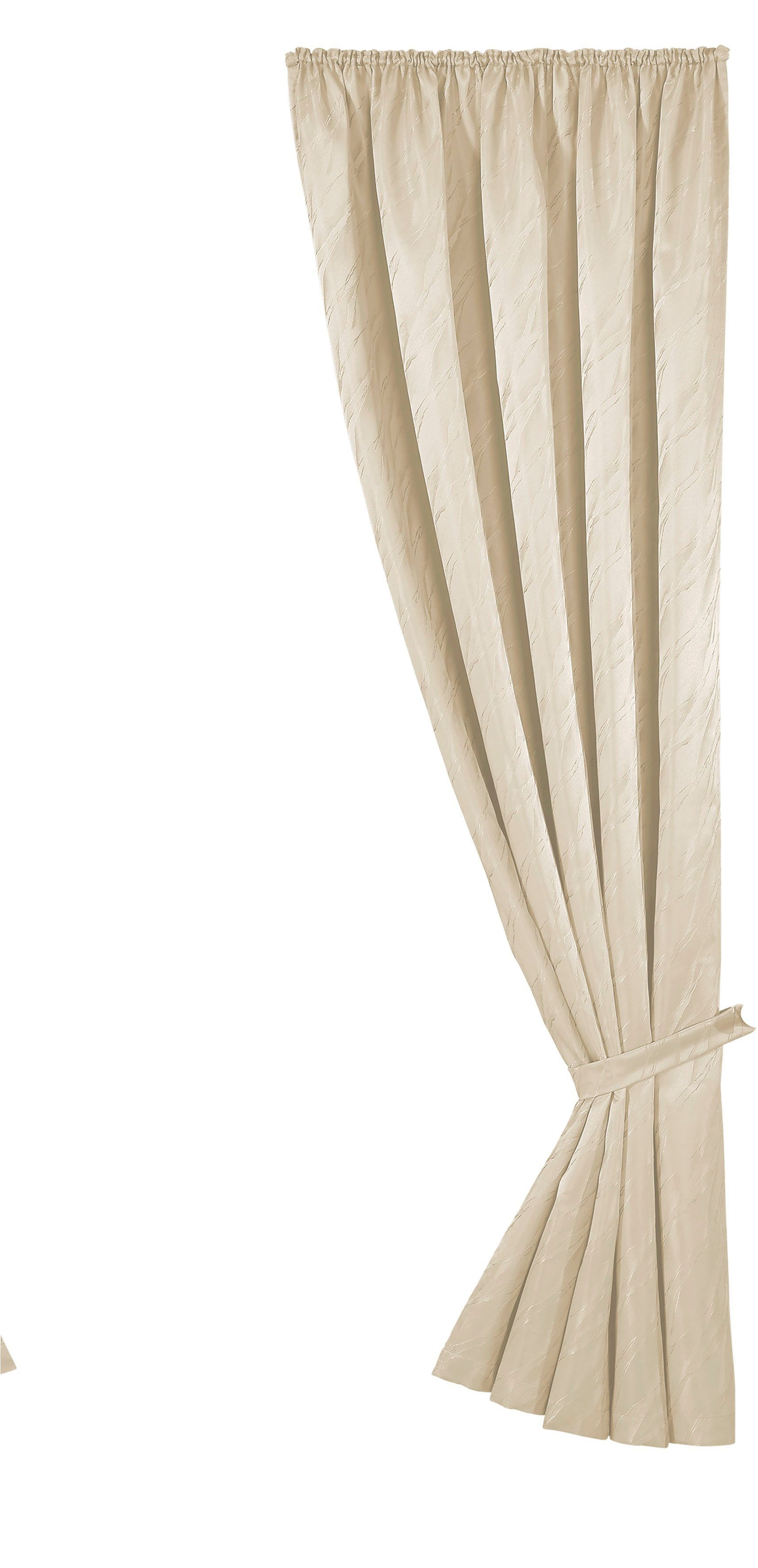 Weckbrodt Vorhang Linz (1 St), Kräuselband, blickdicht, Jacquard, blickdicht, edler Glanz, mit Raffhalter, Gardine, Store