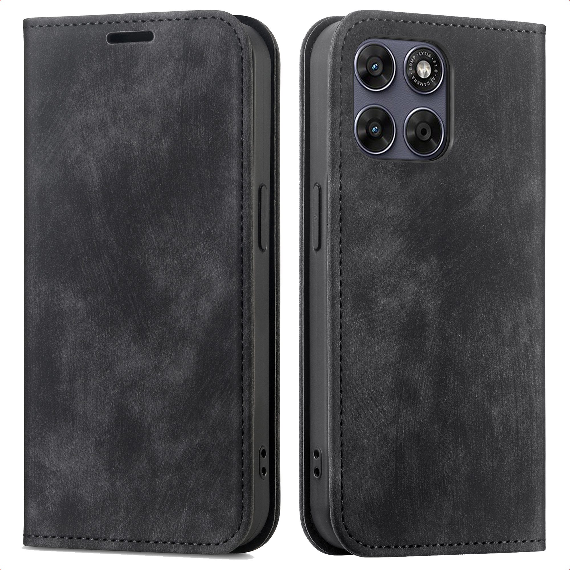 imoshion Smartphone-Mappe imoshion Slim Klapphülle Motorola Moto G77 - Schwarz